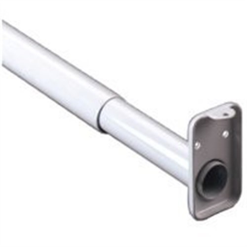 John Sterling Closet-Pro RP0022-18/30 Adjustable Closet Rod with Flange, 1 in Di