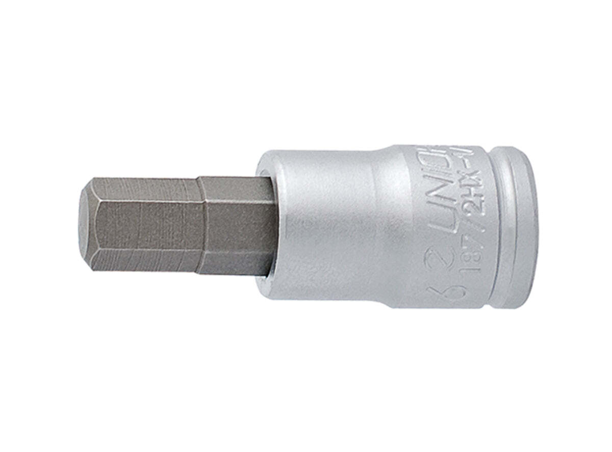 Unior 1/4" Drive Metric Hex Bit - 187/2HX - Silver