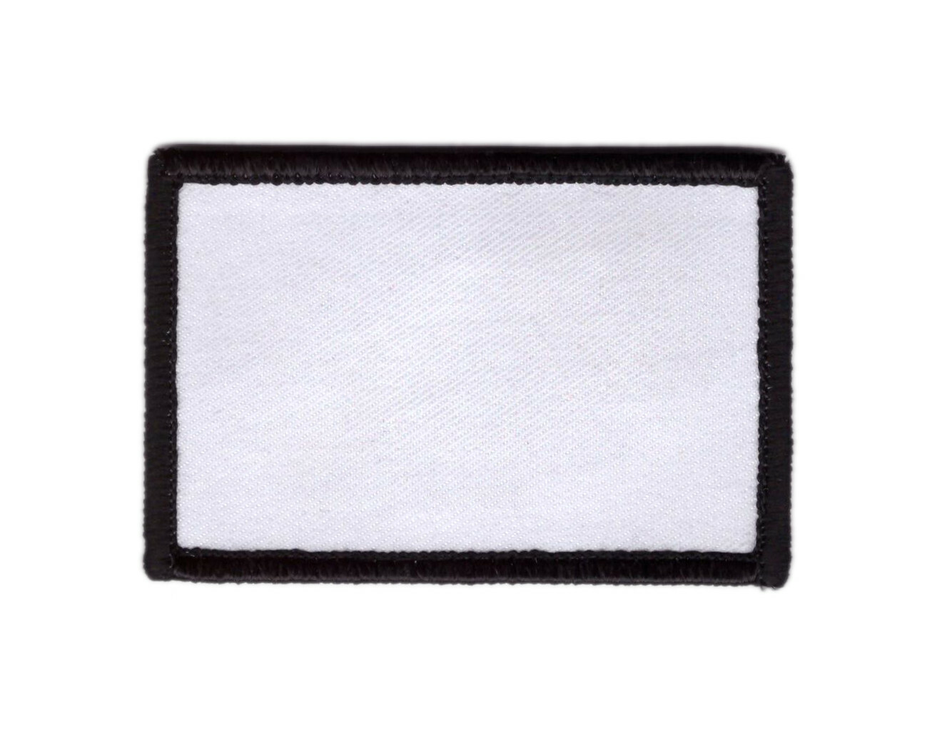 Blank White DIY Printable Morale Patch fits VELCRO® BRAND Hook Fastener