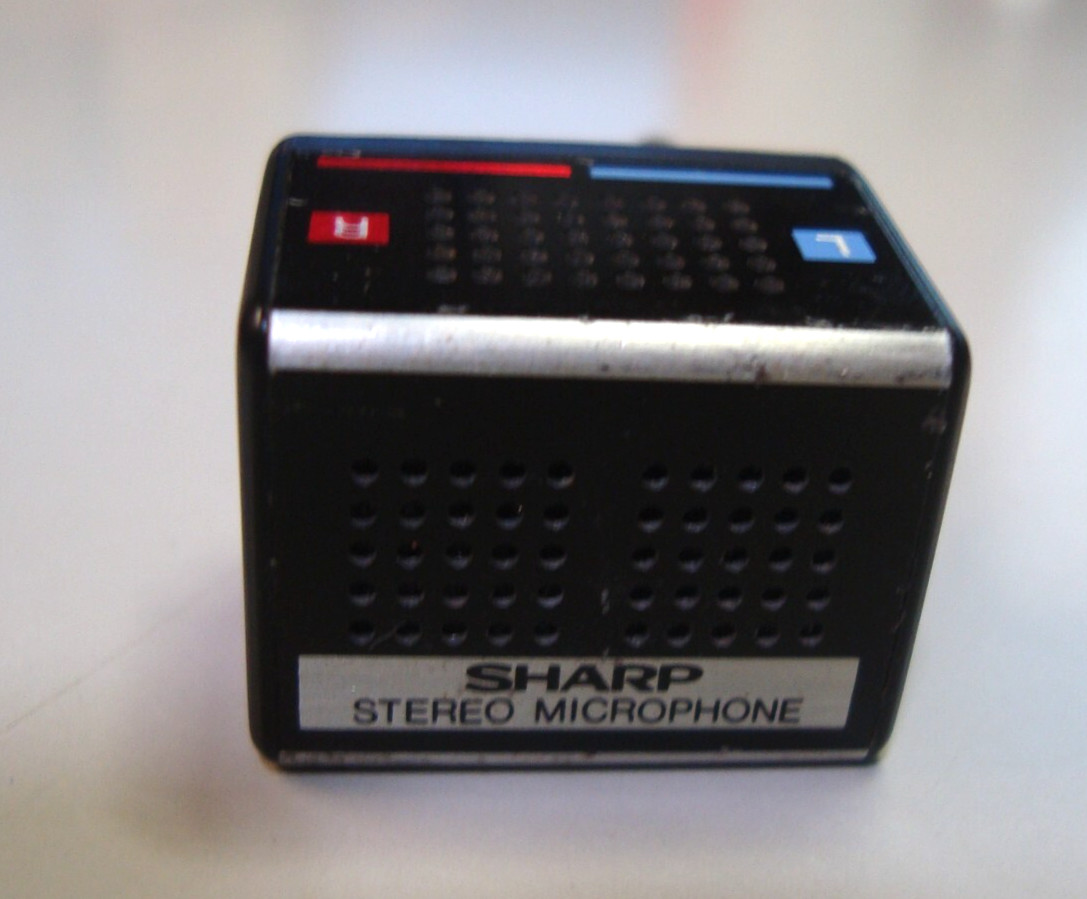 Sharp STEREO MICROPHONE 3.5mm FOR CASSETTE RECORDERs (1068C,C)