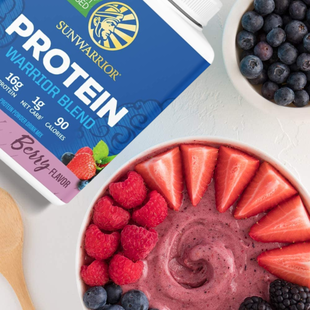 Sunwarrior Warrior Blend Plant-Based Raw Vegan Protein Powder - 13.2 oz