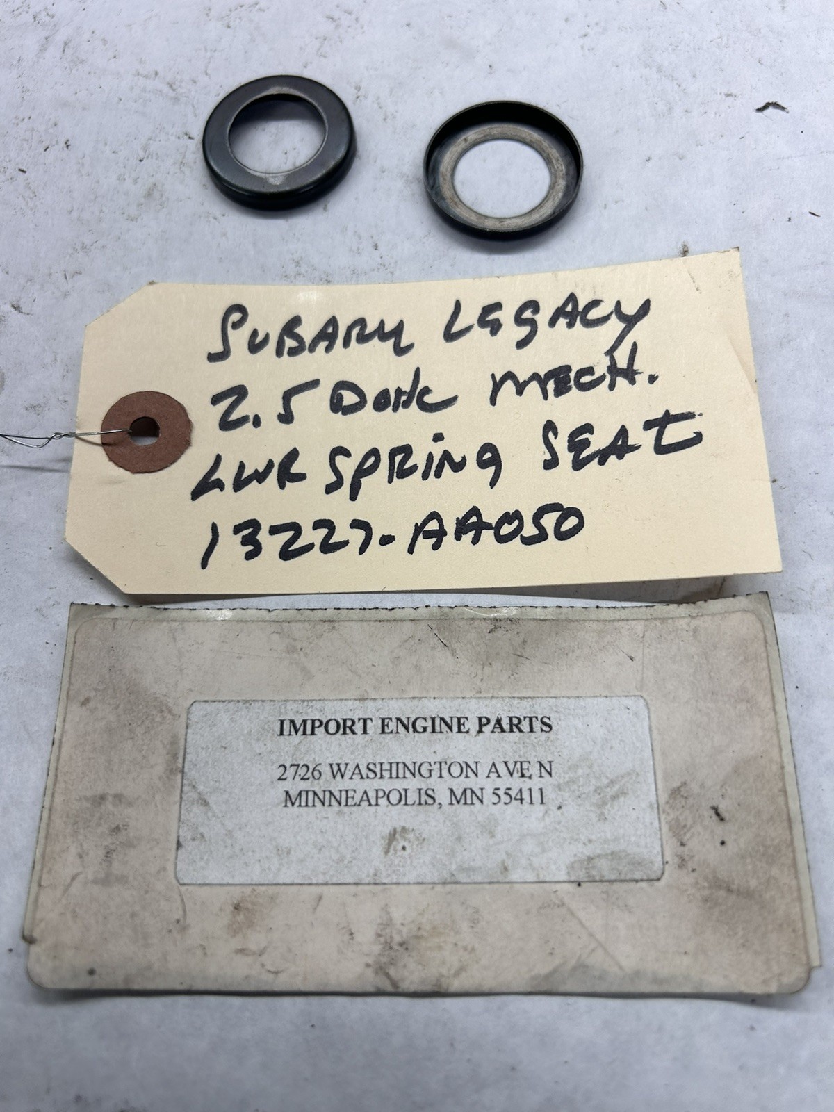 LOWER SPRG SEAT USED FITS SUBARU LEGACY 2.5 DOHC MECH. EJ25 1997-98 13227-AA050