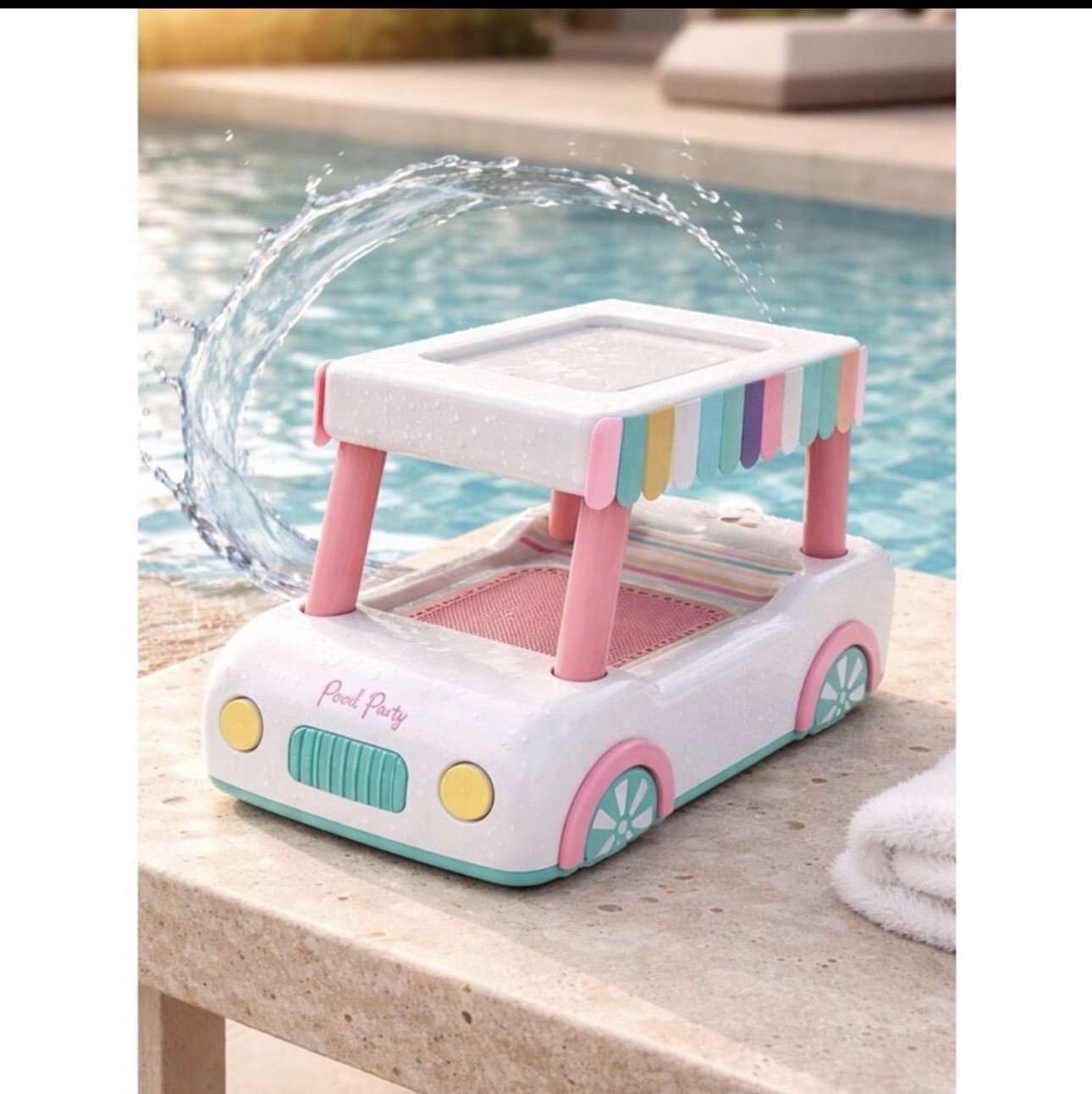 NIB Packed Party Inflatable Party Car” Floating Wireless Bluetooth Speaker