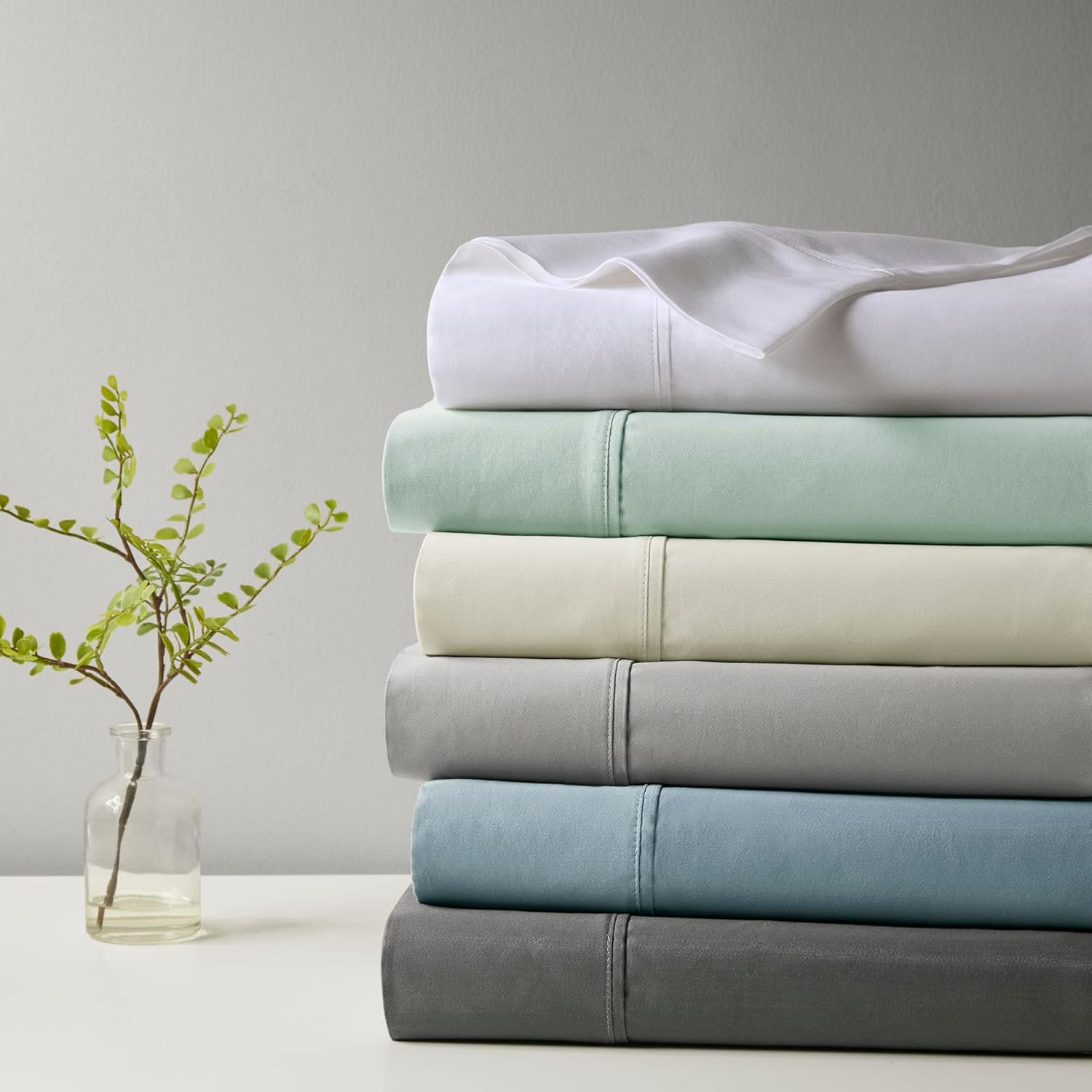 Beautyrest 1000 Thread Count, Solid Color Sheet Set, Elastic Deep Pocket, All Se