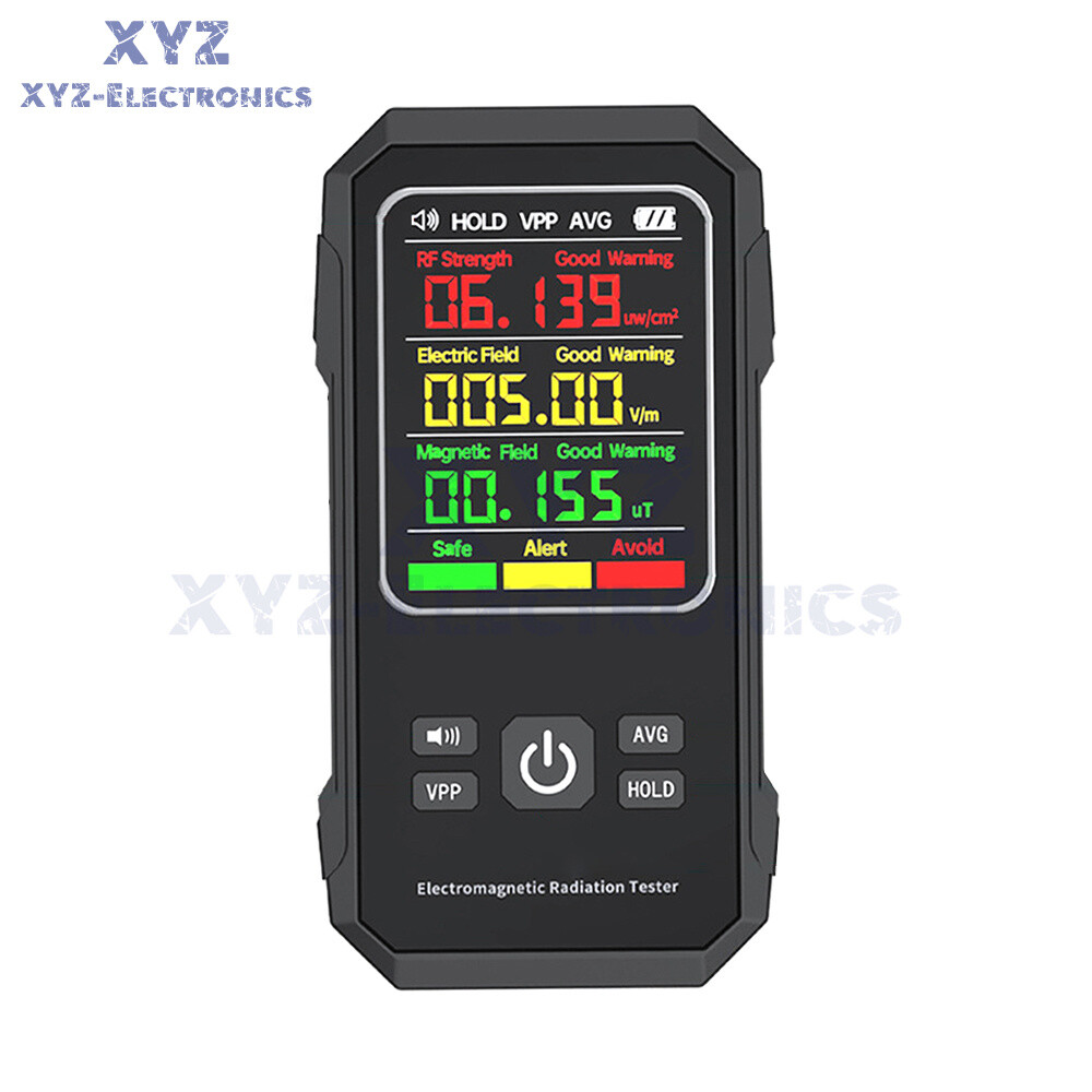 Digital EMF Meter Electromagnetic Field Radiation Tester Detector Geiger Counter