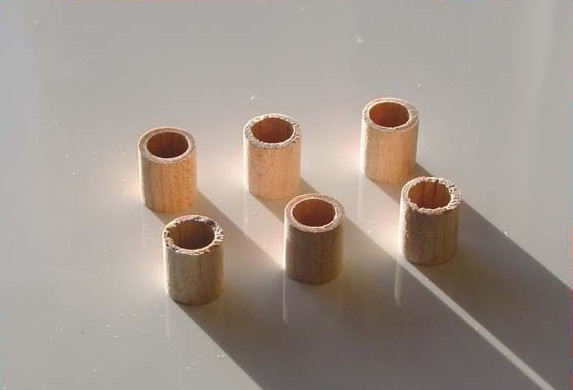 Wooden repair bushings for vintage Kluson Deluxe tuners (set of 6)