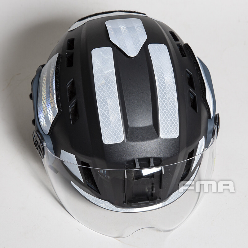 FMA Tactical Rescue Helmet Fire Safety Emergency Fireproof ABS Red Adjustable