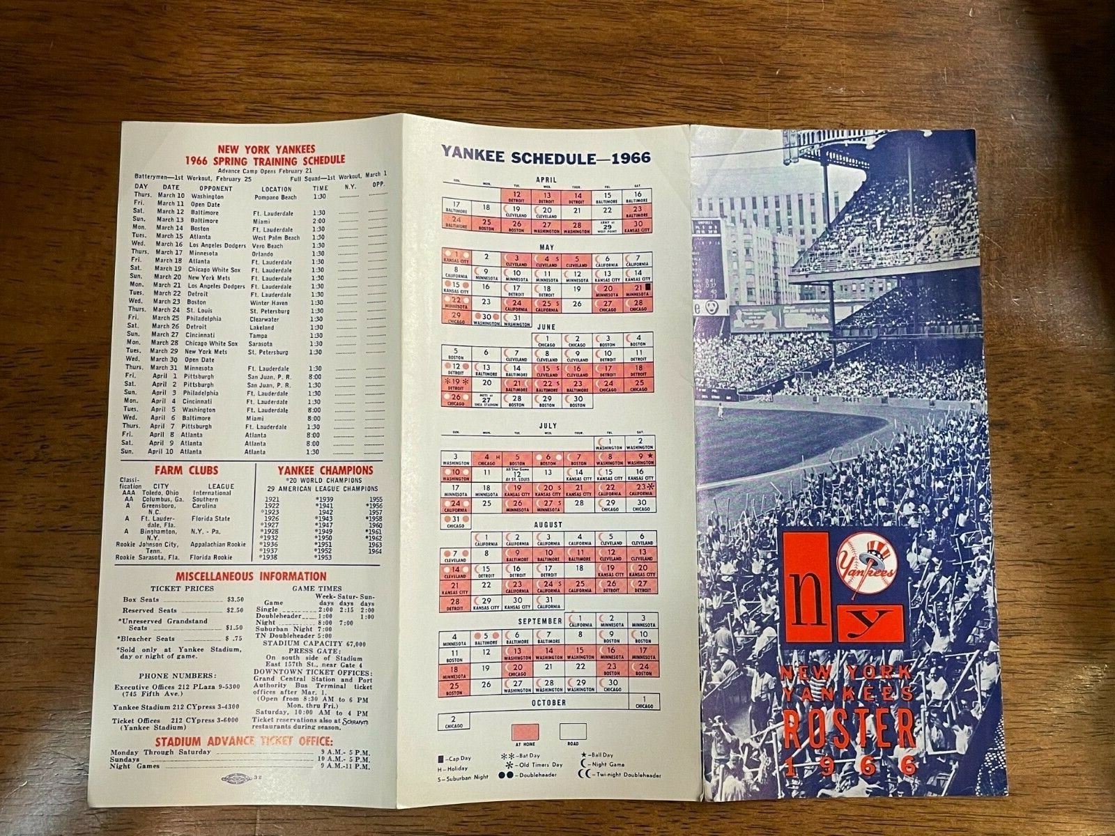 1966 New York Yankees Roster