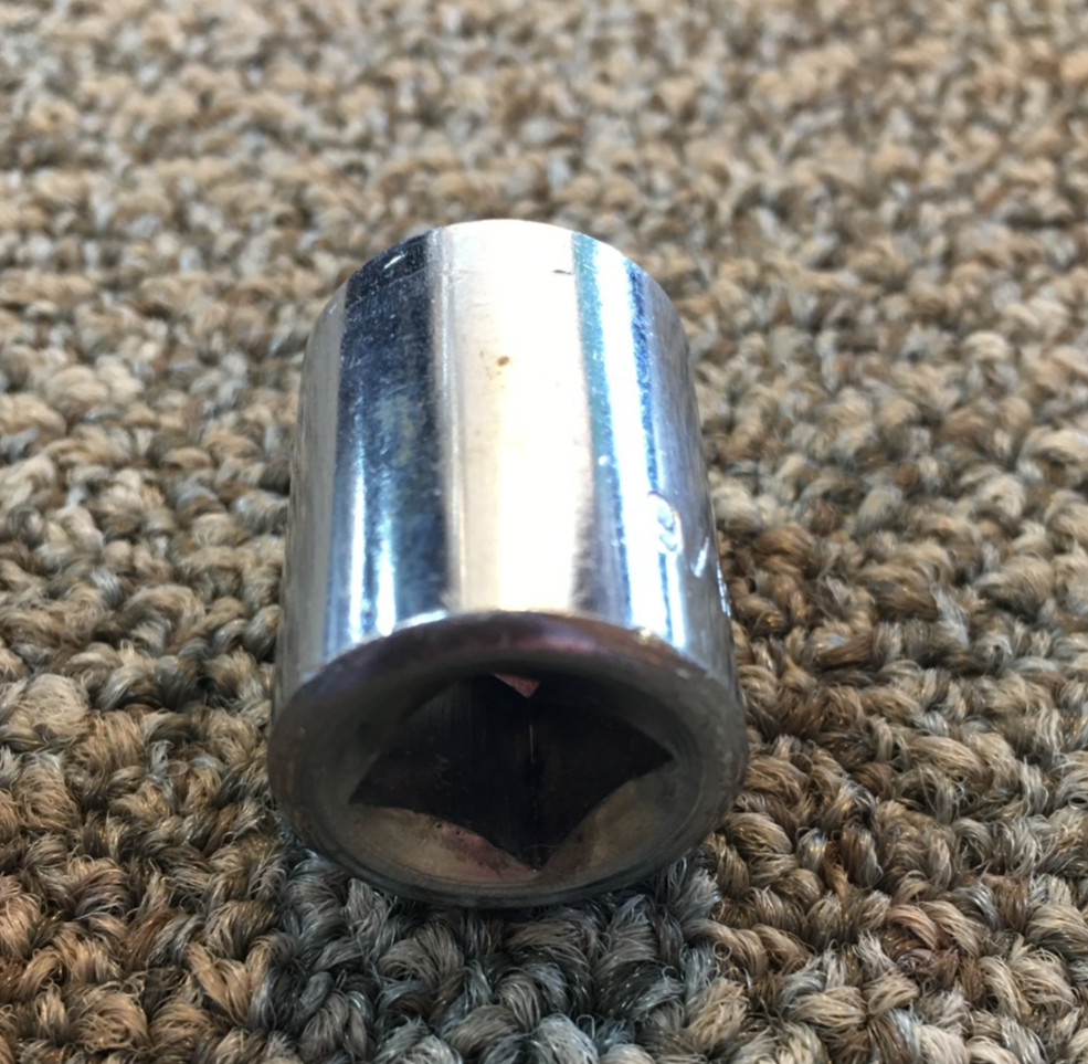 9/16 SOCKET, 6 POINT, 3/8 DRIVE, CHORME FINISH, MALAYSIA