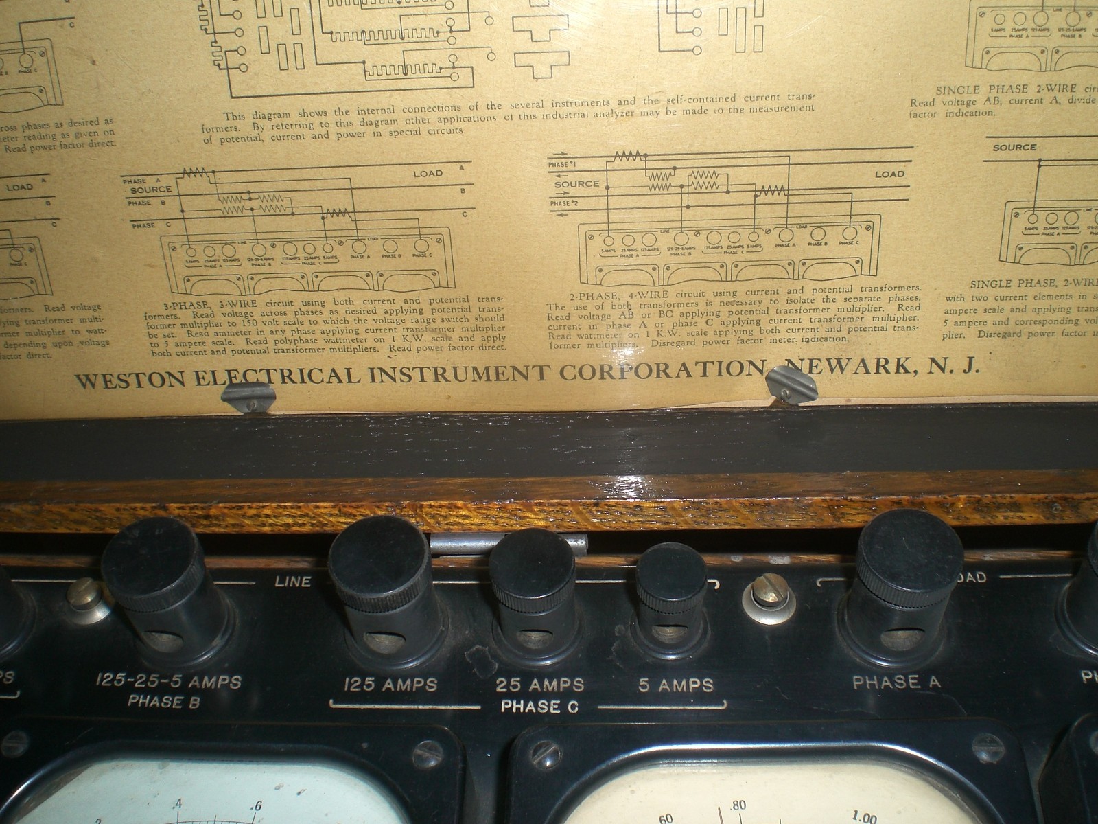 Antique Vintage Weston Industrial Analyzer Model 639