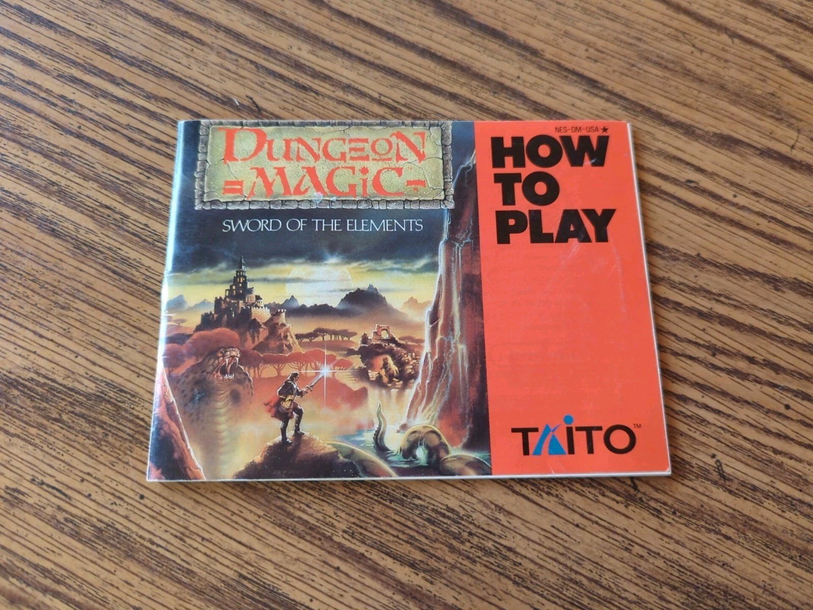 Original Vintage NES Nintendo Dungeon Magic Taito Instruction Booklet ONLY!