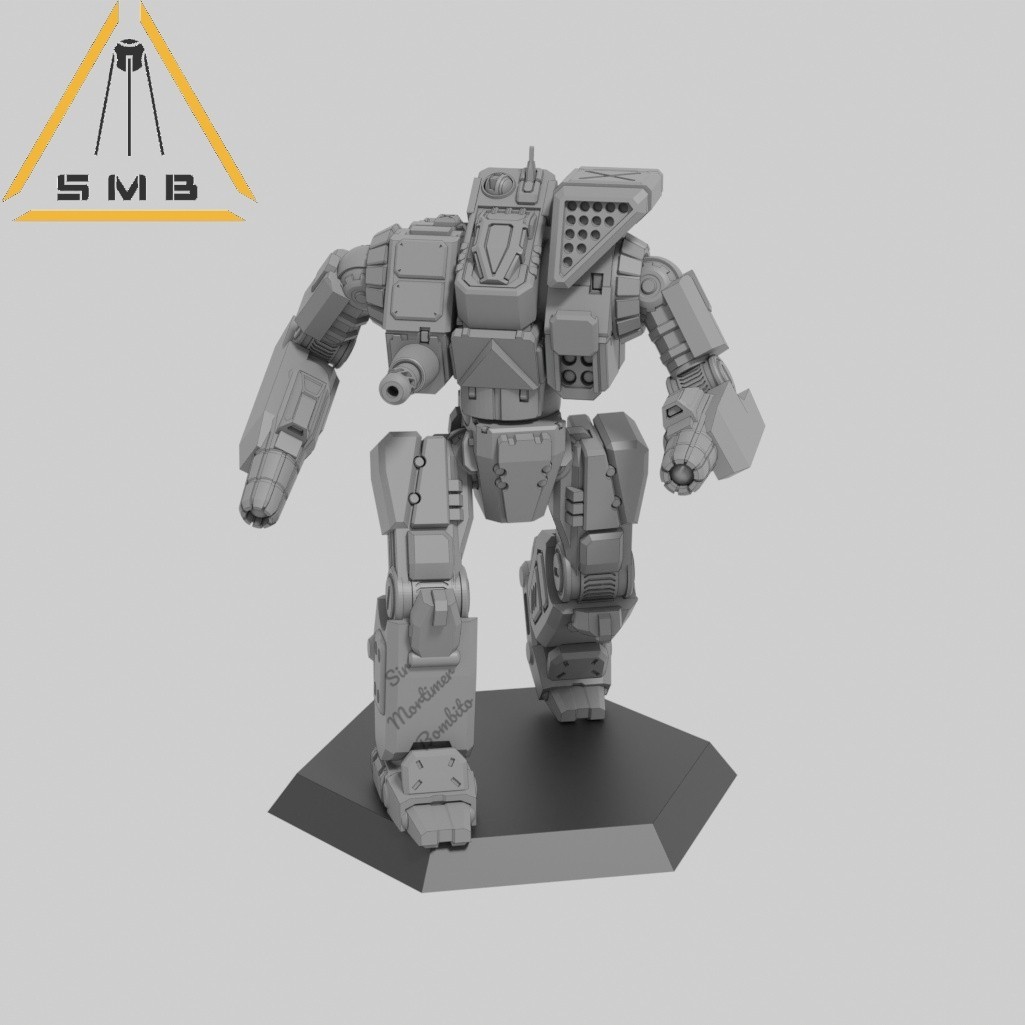 Chokopayka mecha (1 model) by Sir Mortimer Bombito. 6mm, 1/285 scale print