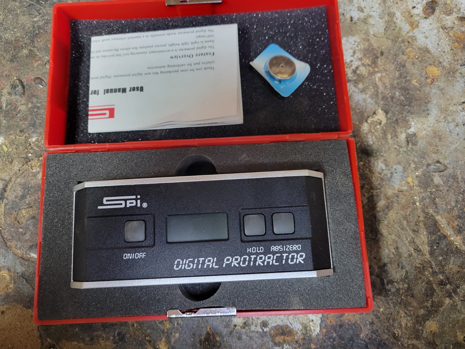 SPI 31-040-9 Digital Protractor PRO3600 with 0.1° Resolution & SPC Output