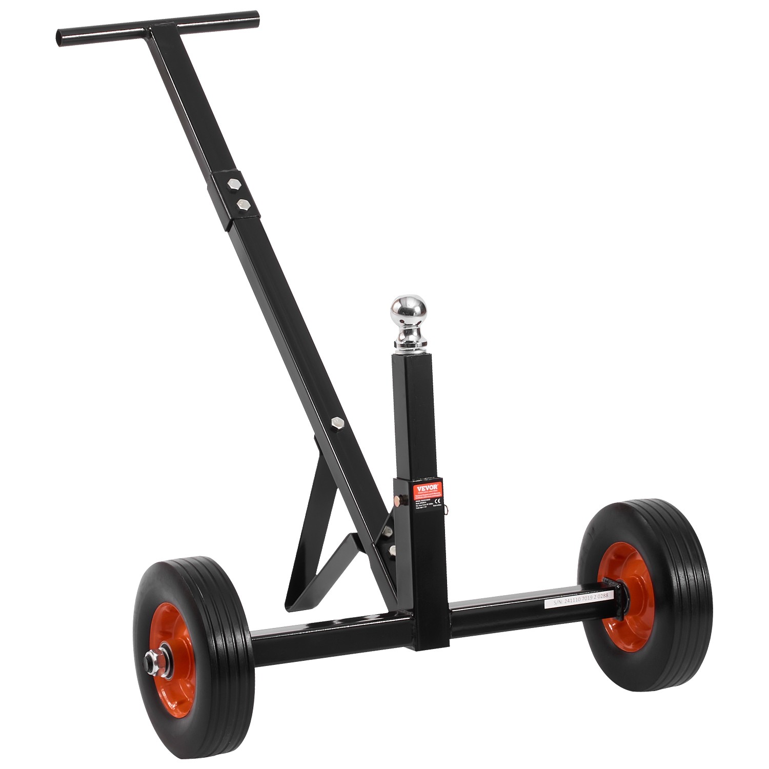600lbs Trailer Dolly 16.5 and 22 in Height 1-7/8 in Ball Solid Tires