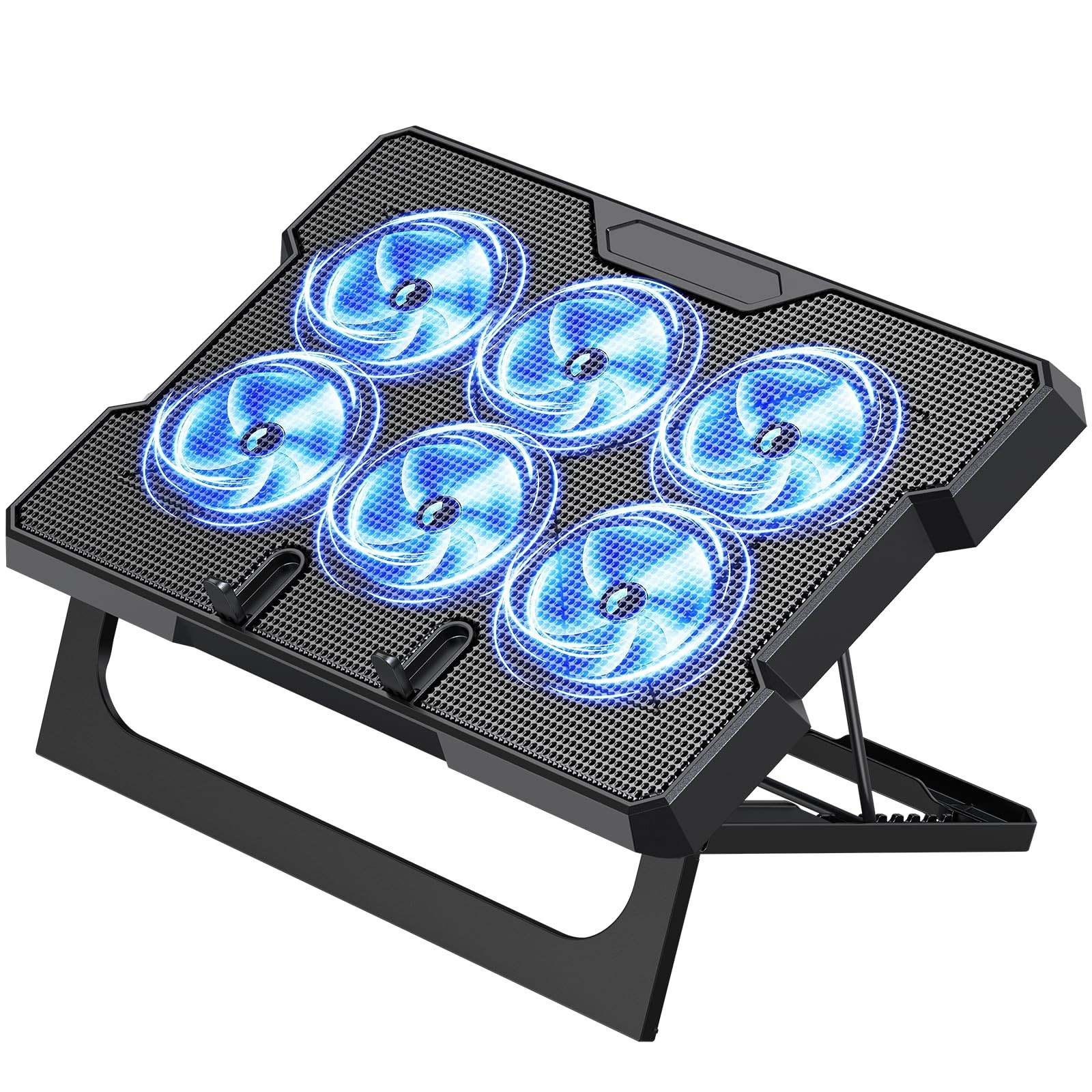 MOKURU Laptop Cooling Pad, Laptop Cooler with 6 Quiet Fans Up to 17.3 Inch He...