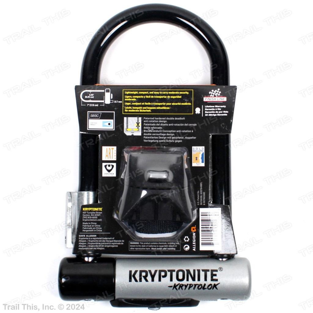 Kryptonite KryptoLok Mini-7 U-Lock Bike Security Lock 3.25 x 7" Keyed