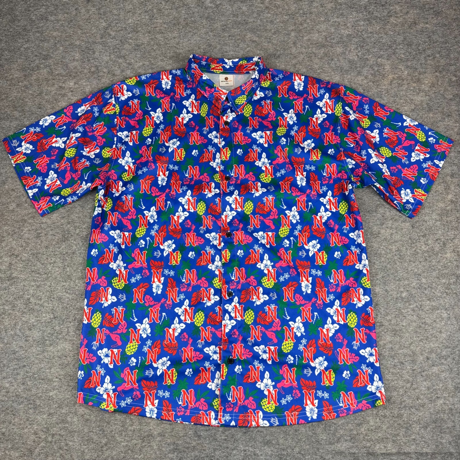 Nashville Sounds Hawaiian Button Up Shirt Destroyer Rocks  SGA Adult Mens XL