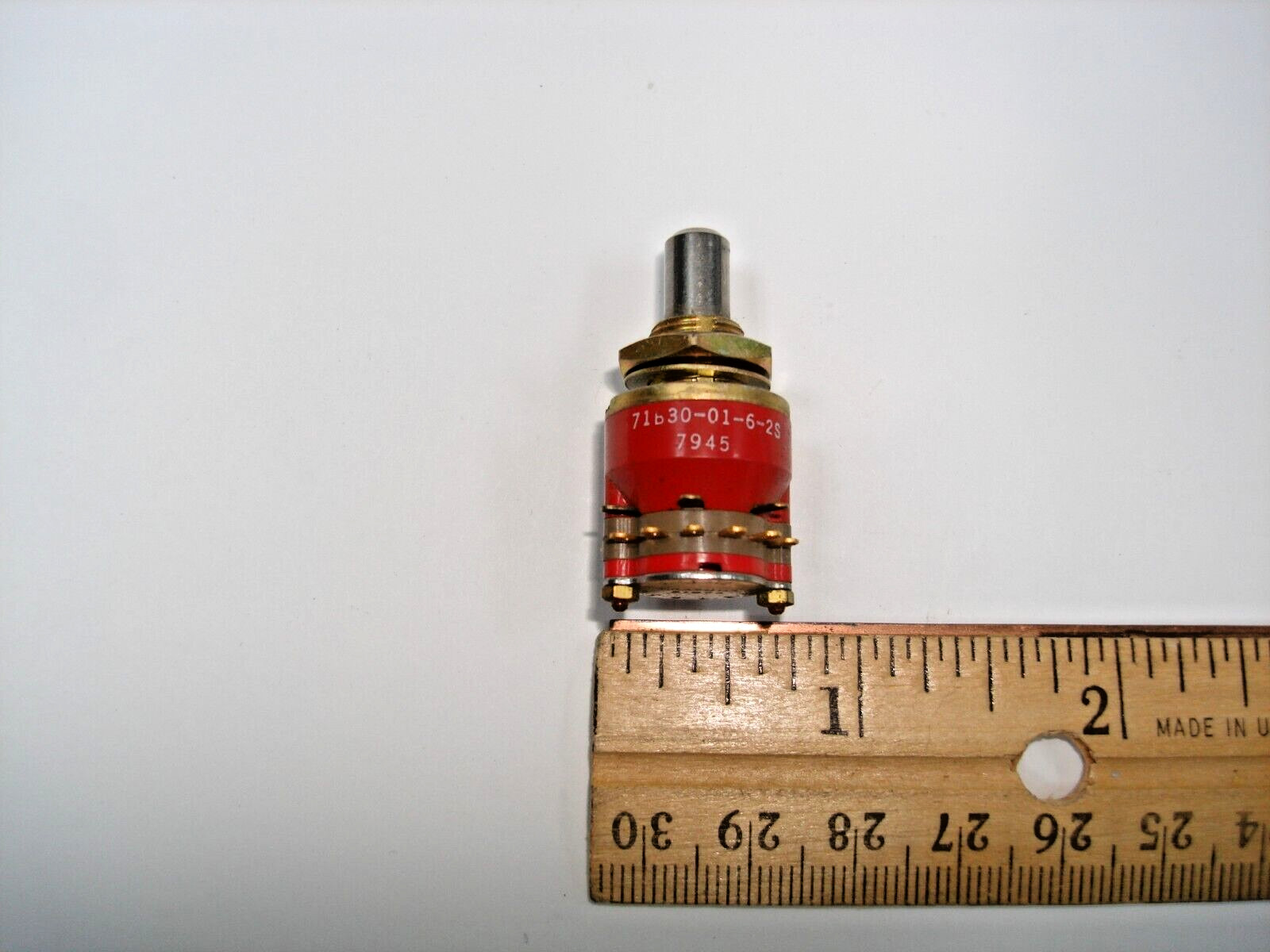NOS 6P2T Rotary Switch Grayhill 6 Pole 2 Position 71B30-01-6-2S 6PDT Shorting