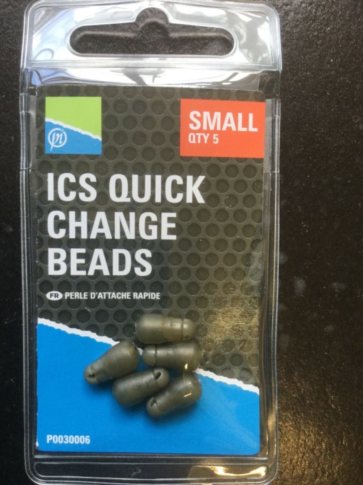 PRESTON INNOVATIONS FISHING - ICS SMALL QUICK CHANGE BEADS -  5 PER PACK