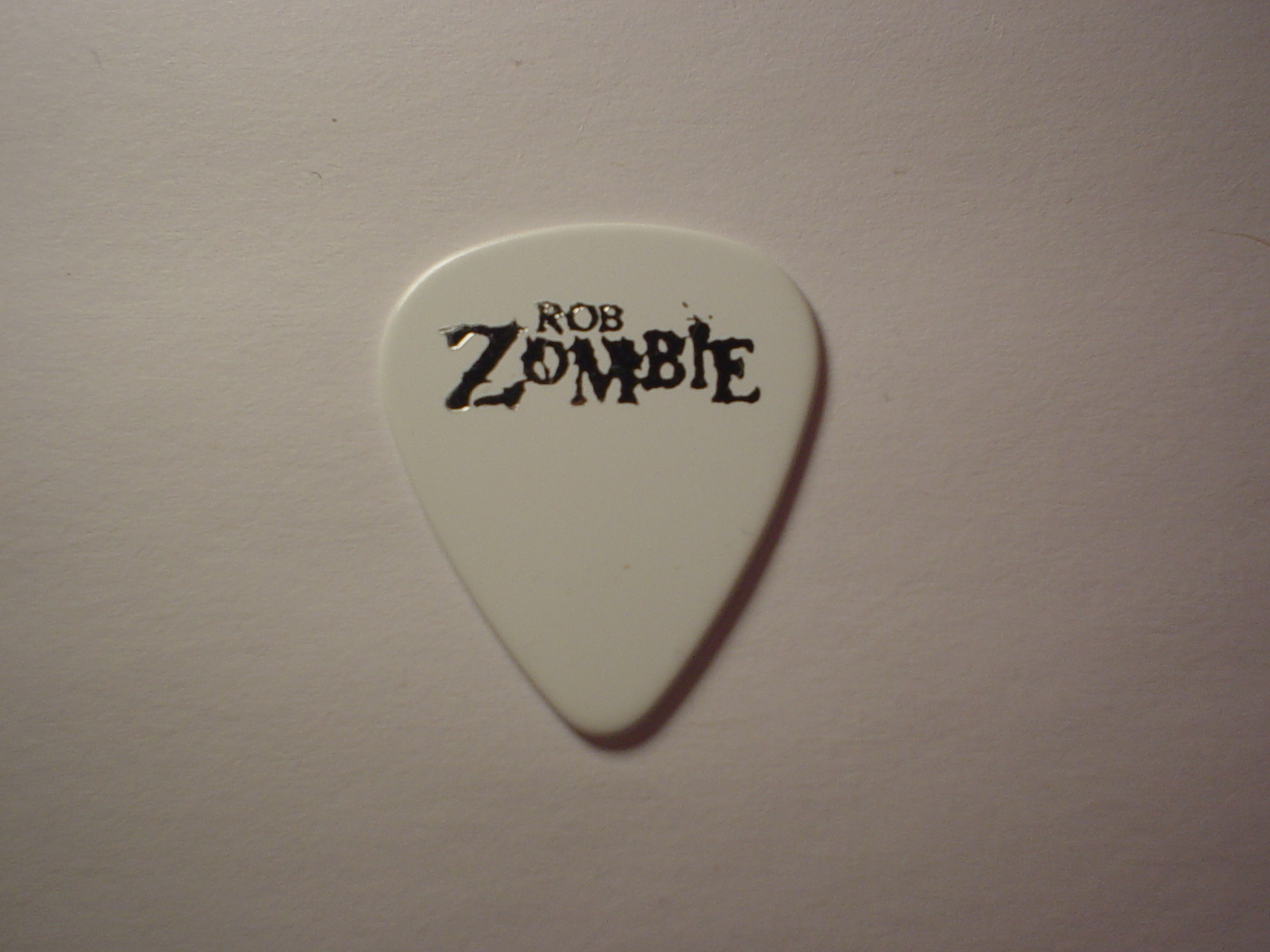 ROB ZOMBIE John 5 RZ Logo & Face 2006 Concert Tour RARE White Stage GUITAR PICK