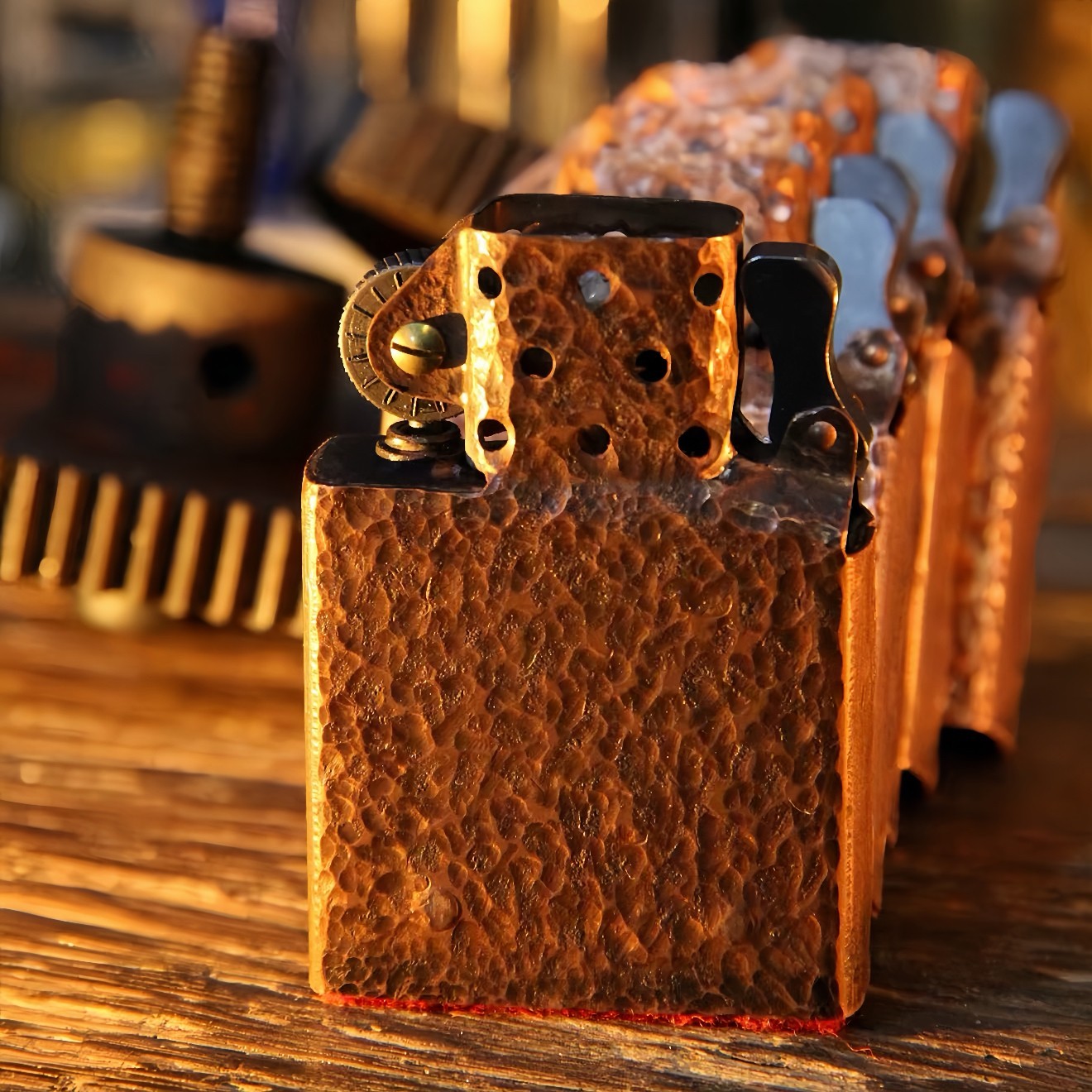 Vintage Red Copper Insert Lighter Flint Wheel Ignition Replacement FOR Zippo
