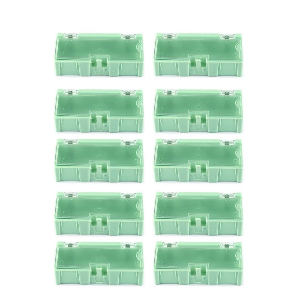 Practical Plastic Box for Securely Storing Electronic Components 10 Pack