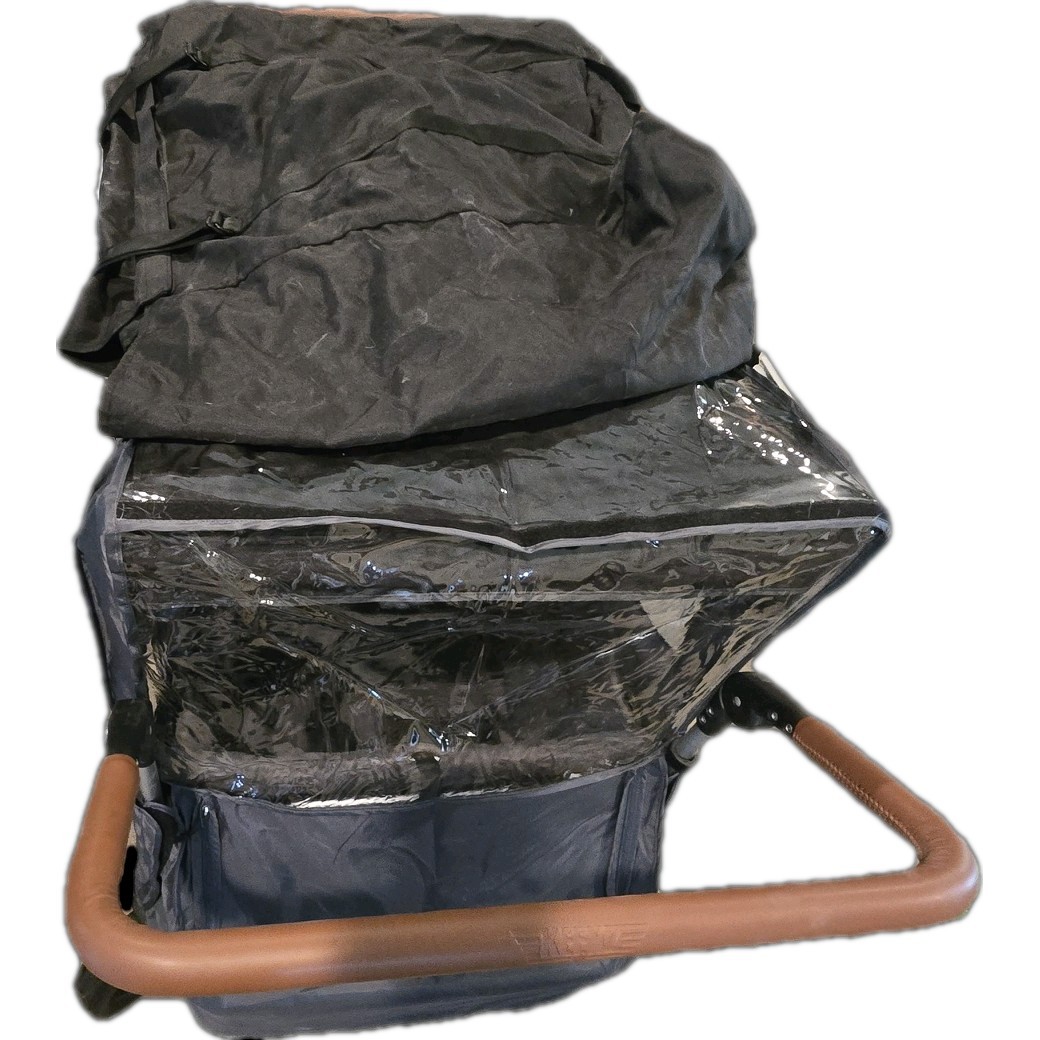 Keenz 7s Stroller Wagon - Gray includes canopies and all accessories.