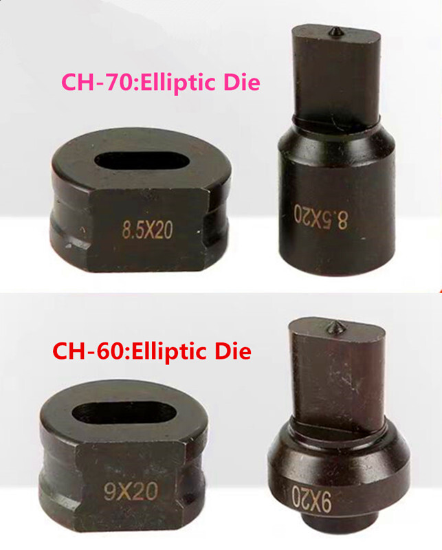 Elliptical Hole Hydraulic Punching Die Manual Punching Mould CH-70/CH-60,One Set