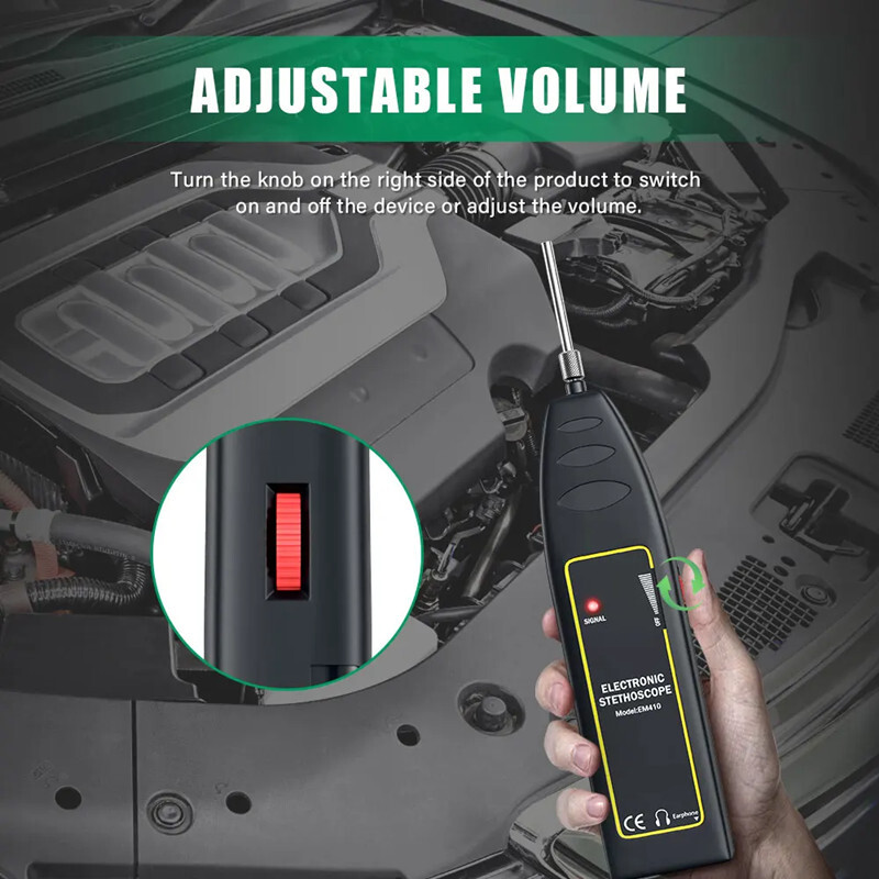 Car Engine Cylinder Stethoscope Auto Diagnostic Noise Tester Detector Test Tool