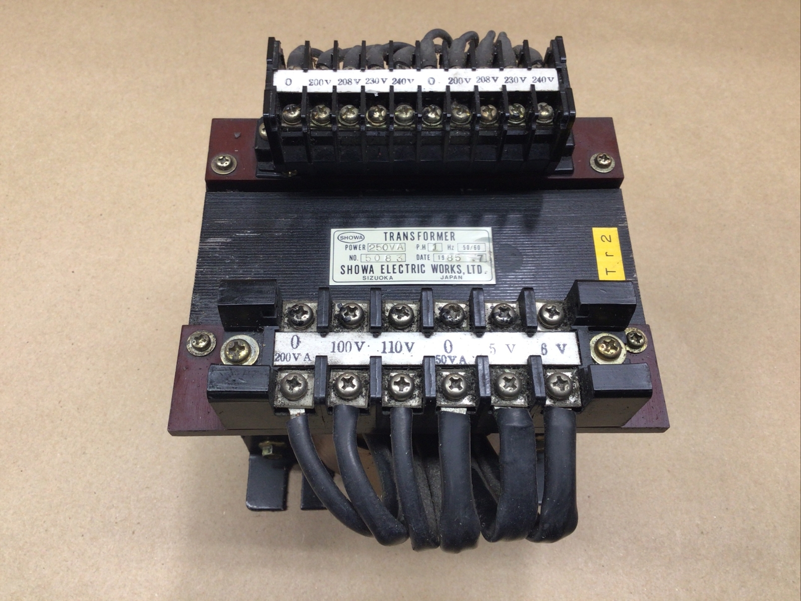 SHOWA 5083 1 ph TRANSFORMER 250VA #74D22PR5
