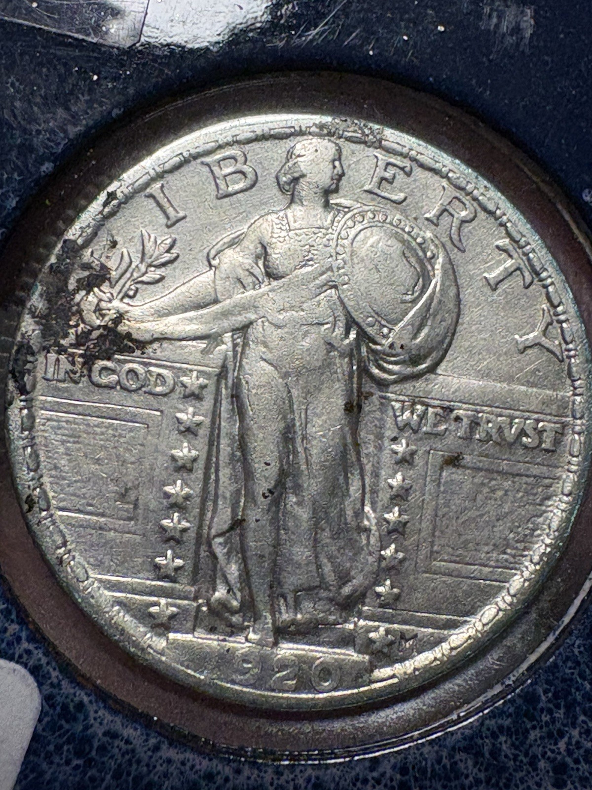 1920 Walking Liberty 90% Silver Quarter AU, beautiful detail
