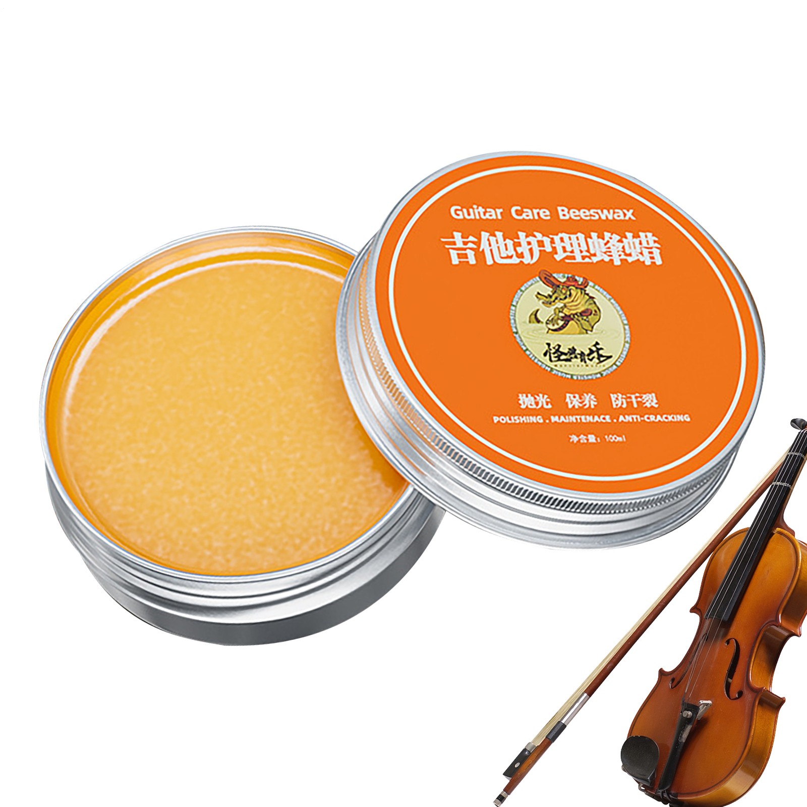 Guitar Polish Wax 100ml Guitar Polish & Cleaner Anti Crack Cleaning Guitar Care