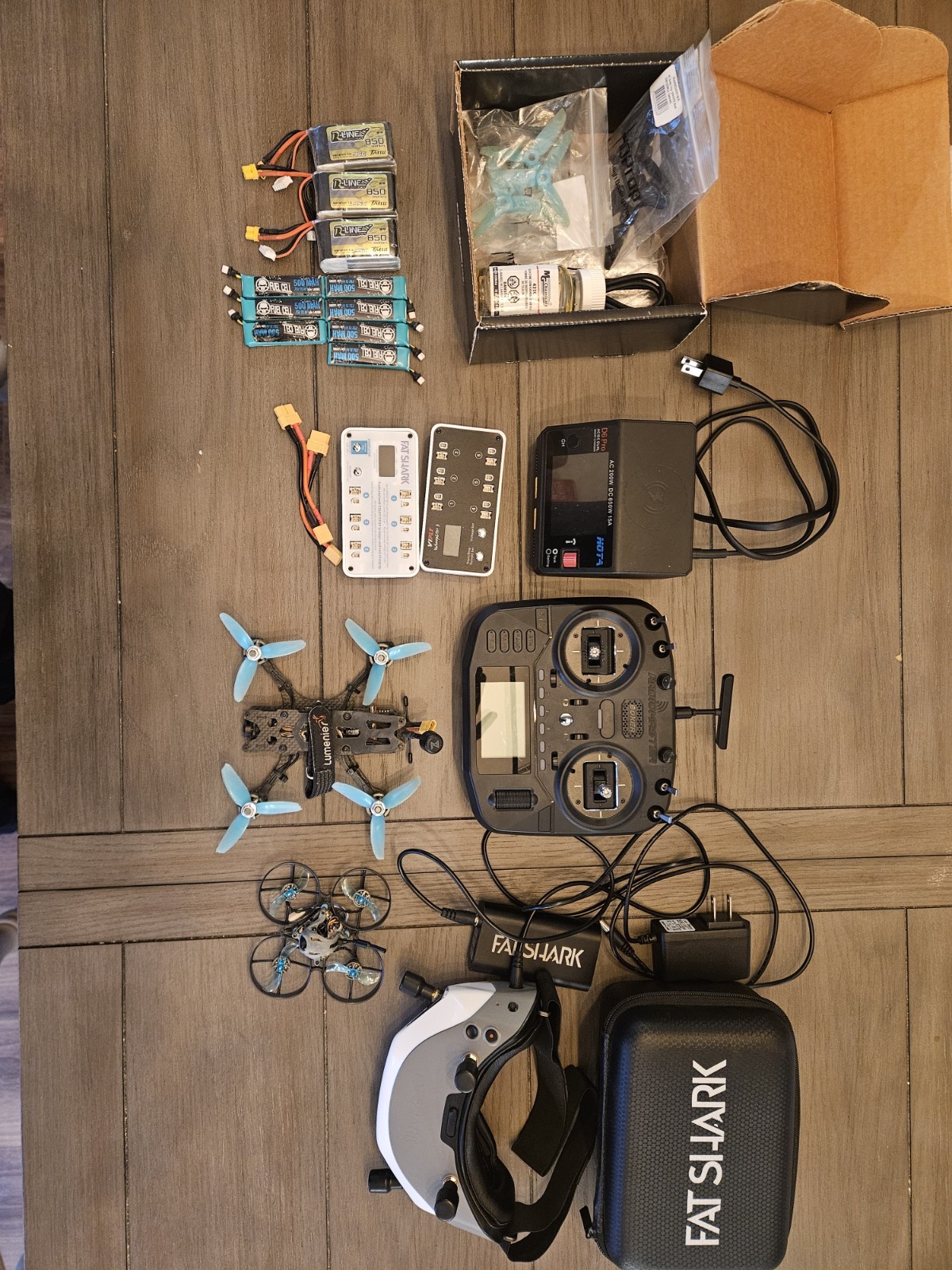 Fat Shark FPV Quadcopter Lot w/ RadioMaster BOXER, HOTA D6 Pro,