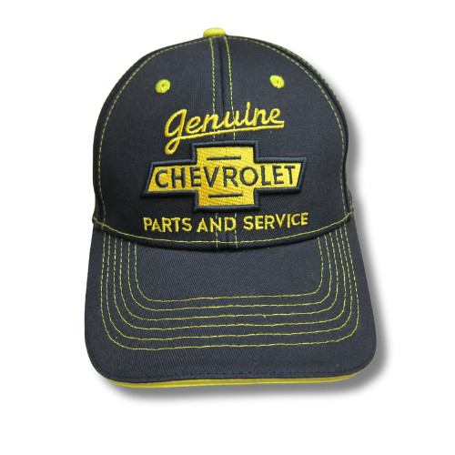Chevrolet Bowtie Logo Embroidered Mechanic Baseball Cap Grey Official Licensed