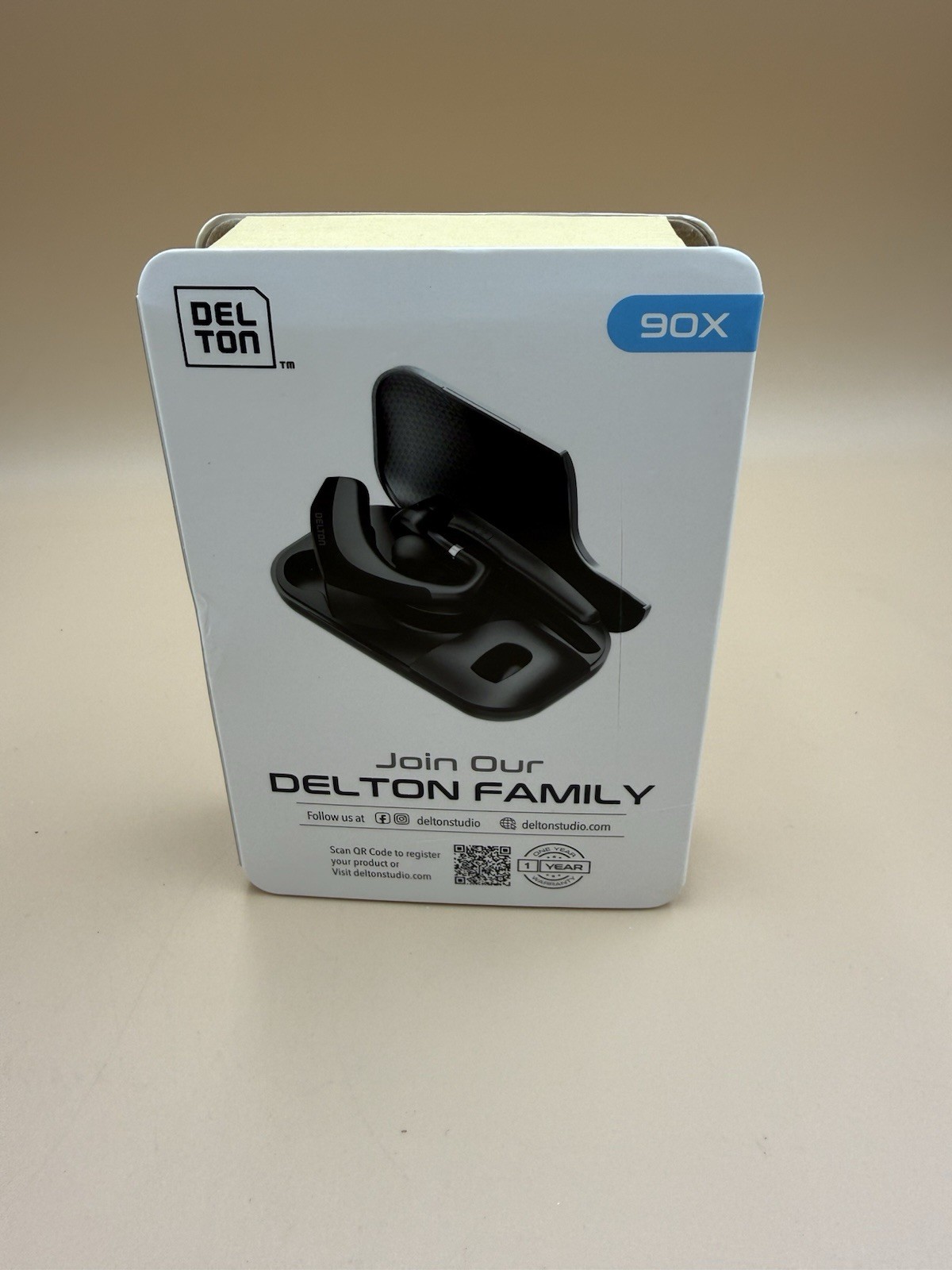 Delton 90X Wireless Bluetooth Headset with Charging Case - Black