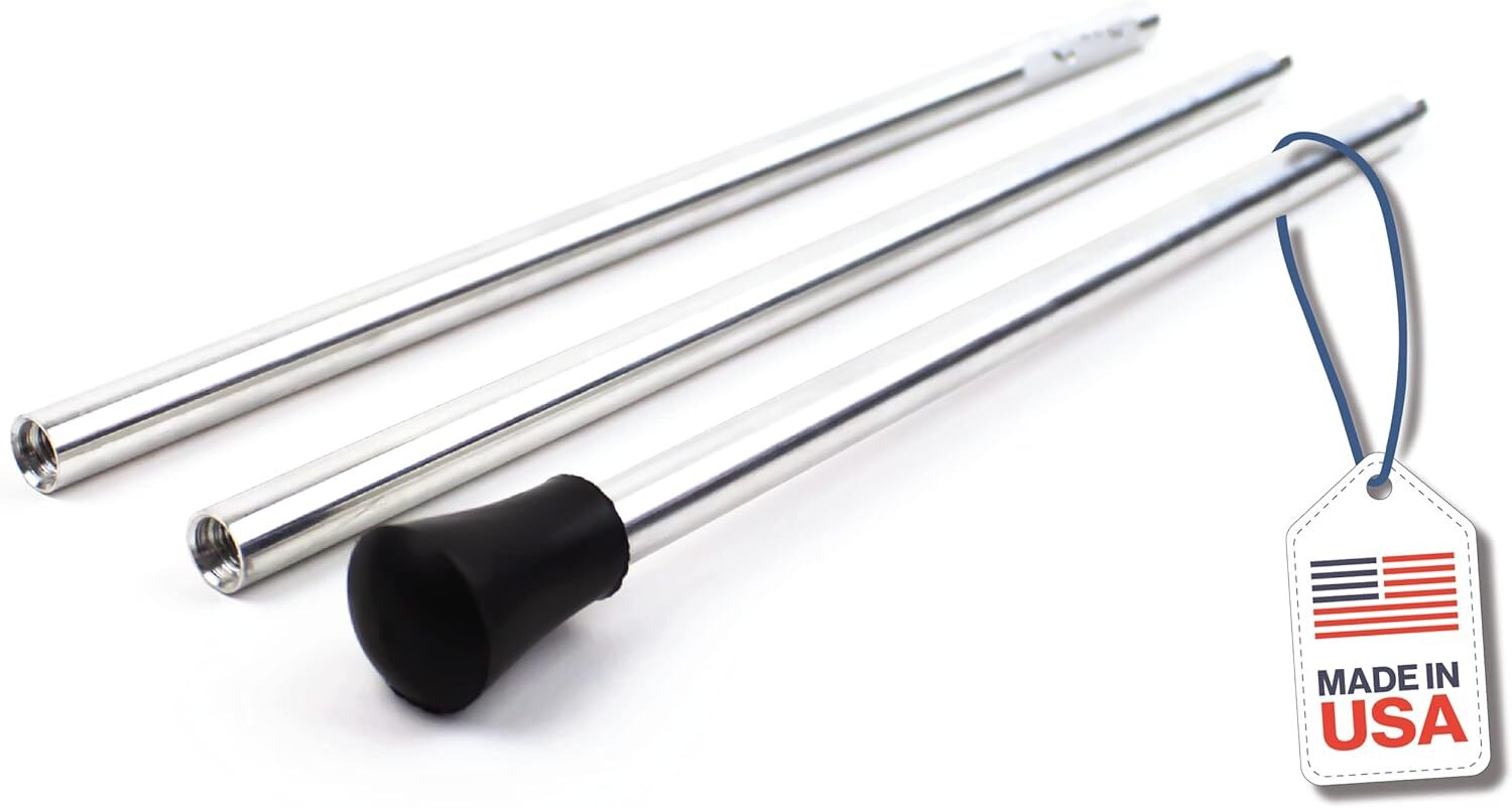 Excel Blades Aluminum Mahl Stick for Painting, Painter Hand Rest, 30 Silver