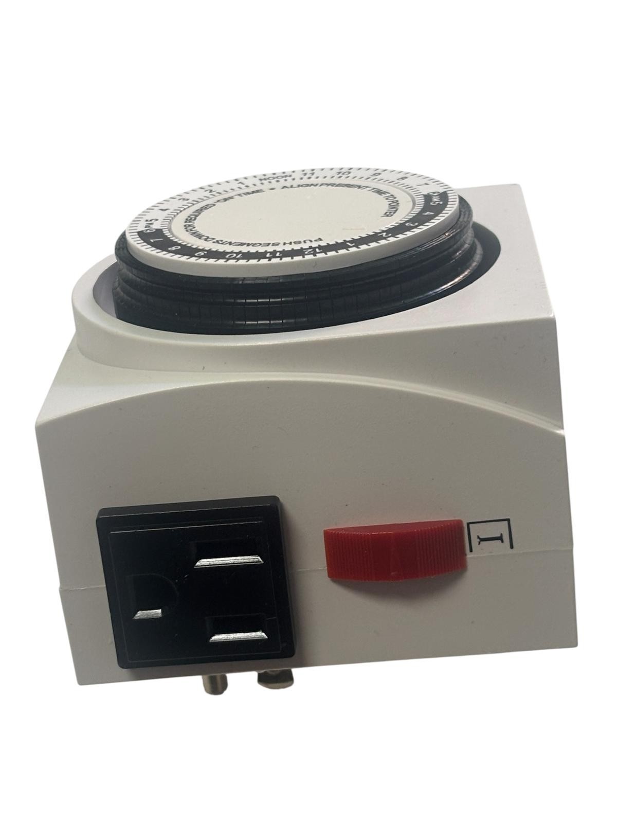 Dual 125V Outlet 24 Hour Mechanical Timer for Light Hydroponic System Controller