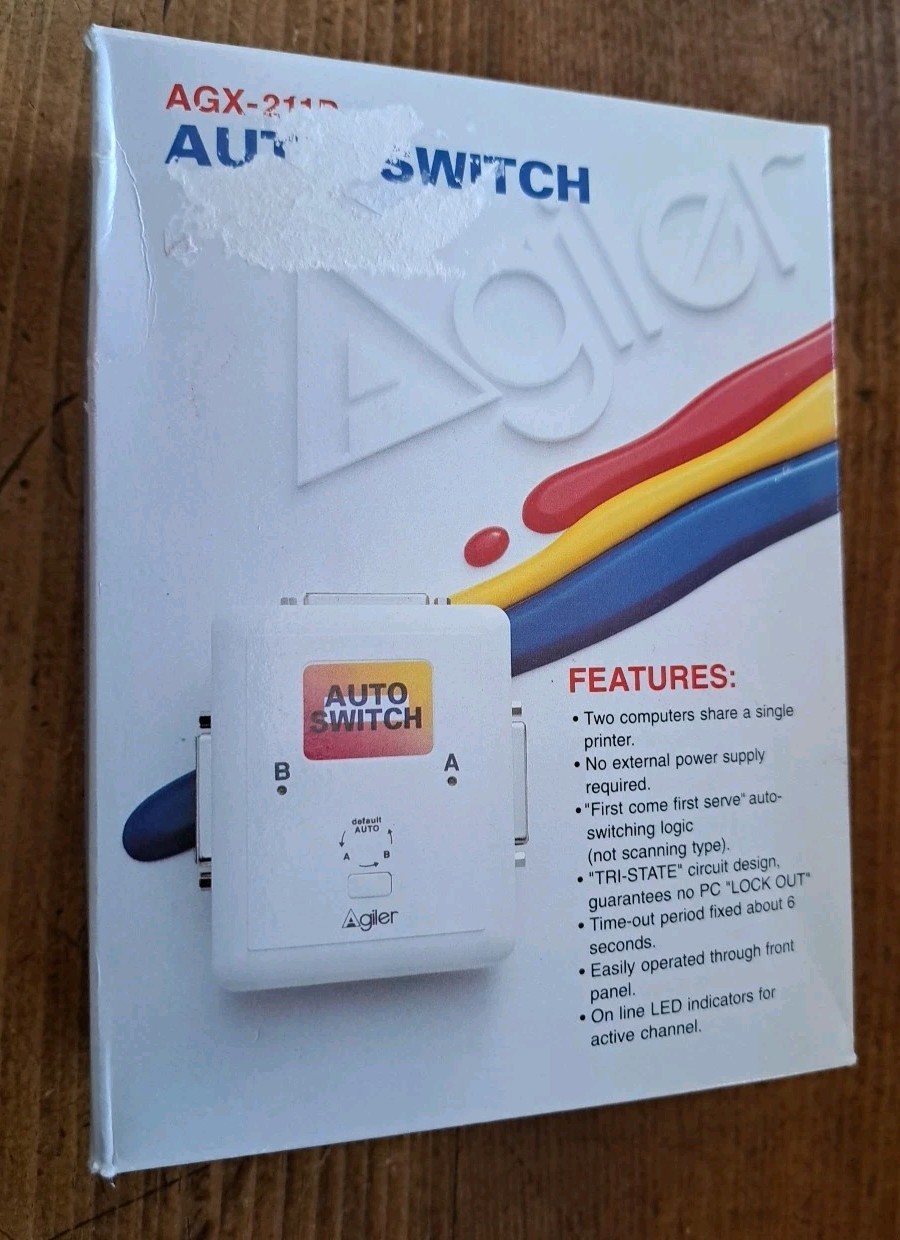 Vintage Agiler AGX-211P Auto Switch Factory Sealed See Photos