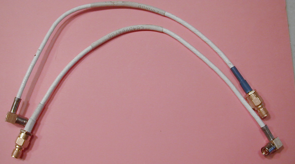 SMB (M) - SMA (F) Test Cables  2 ea.  NOS  REDUCED!