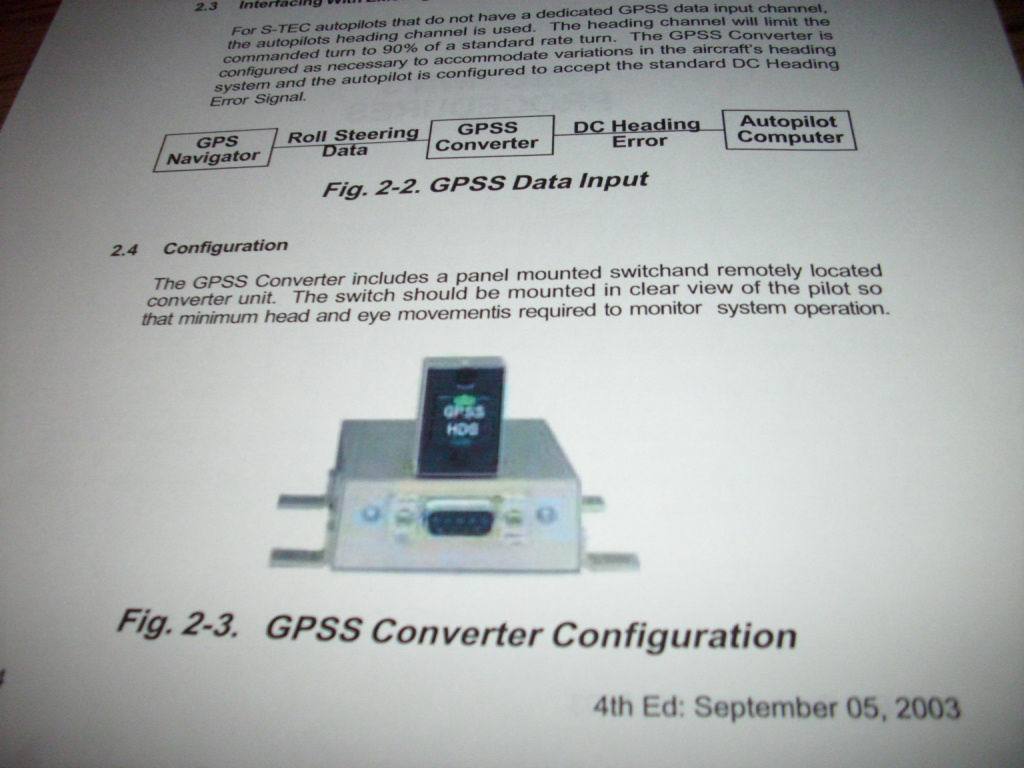S-TEC Meggitt GPSS Steering Converter Pilot's Handbook