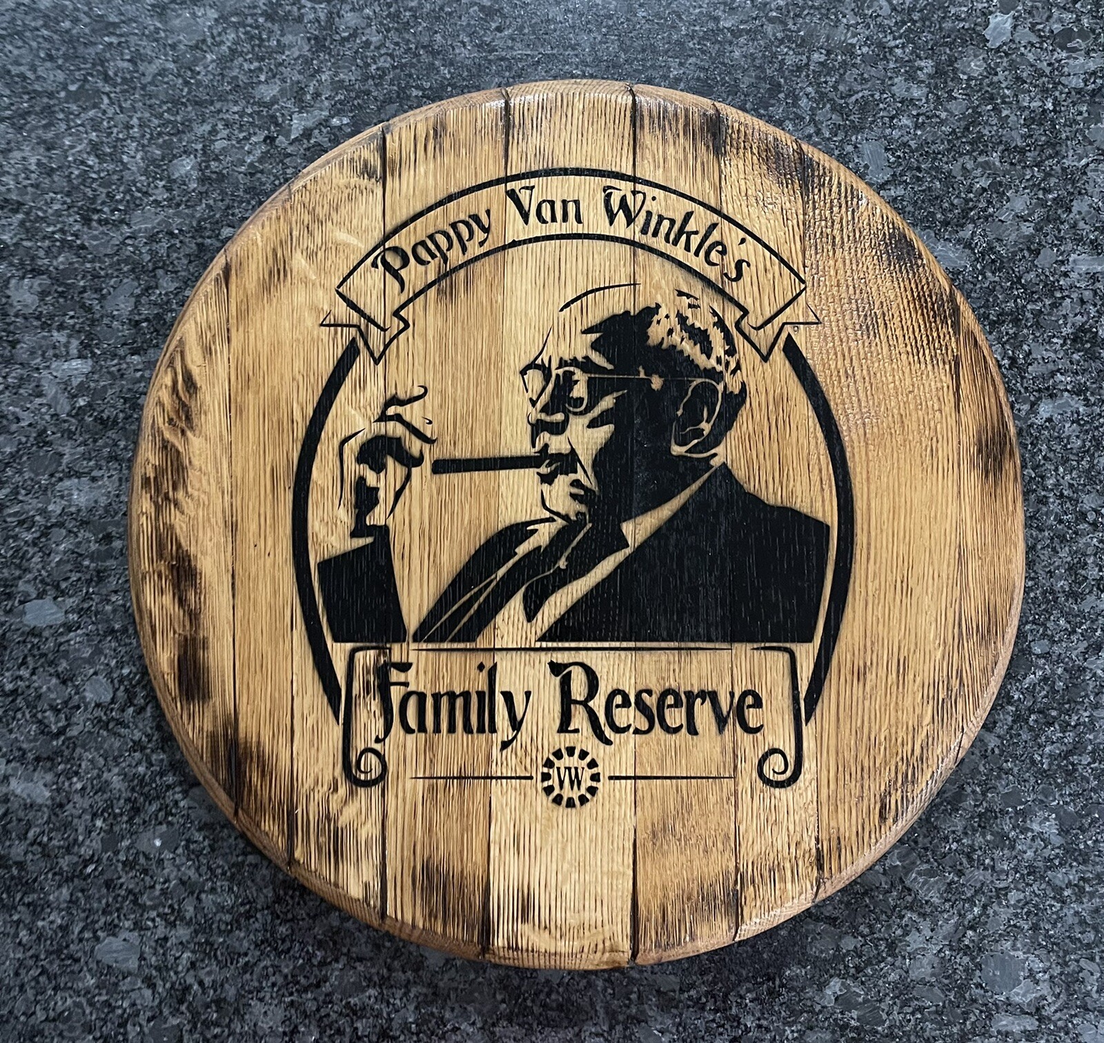 Buffalo Traces Dist. (Pappy Van Winkle) Bourbon Barrel Head 21”