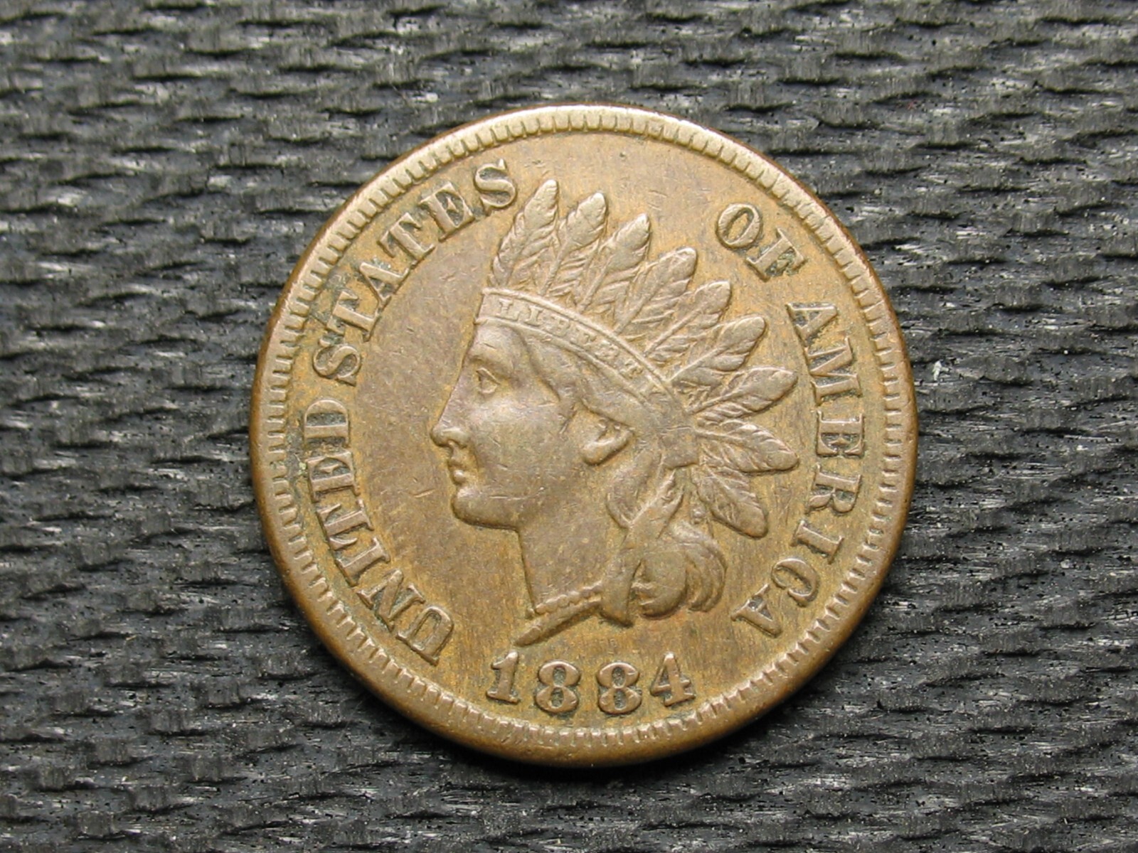 COIN SALE!! XF 1884 INDIAN HEAD CENT PENNY w/DIAMONDS & FULL LIBERTY LOT 42k
