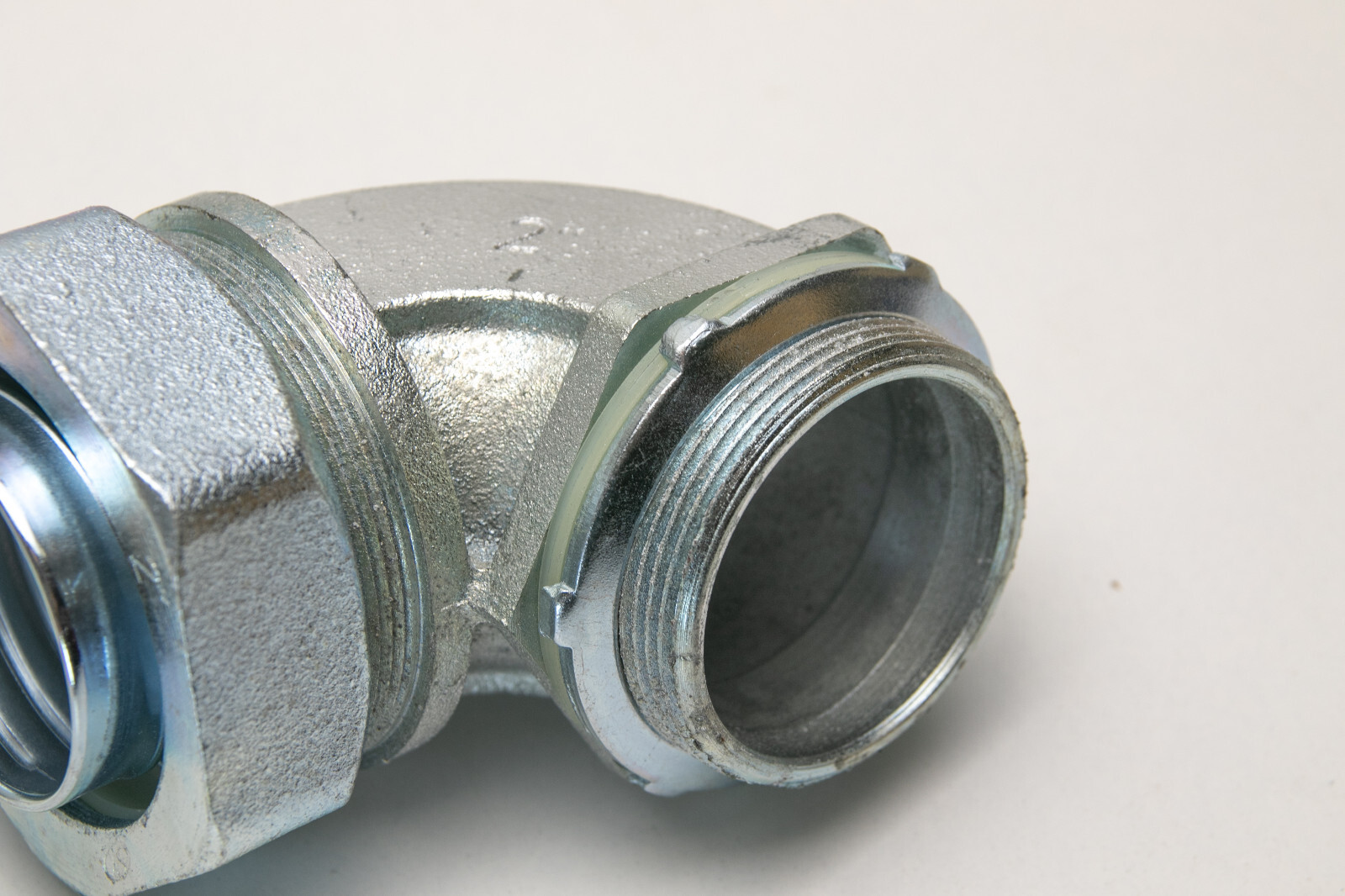 Liquidtight 2" Threaded Flex EMT Conduit 90-deg Connector - 2 pack - Appleton