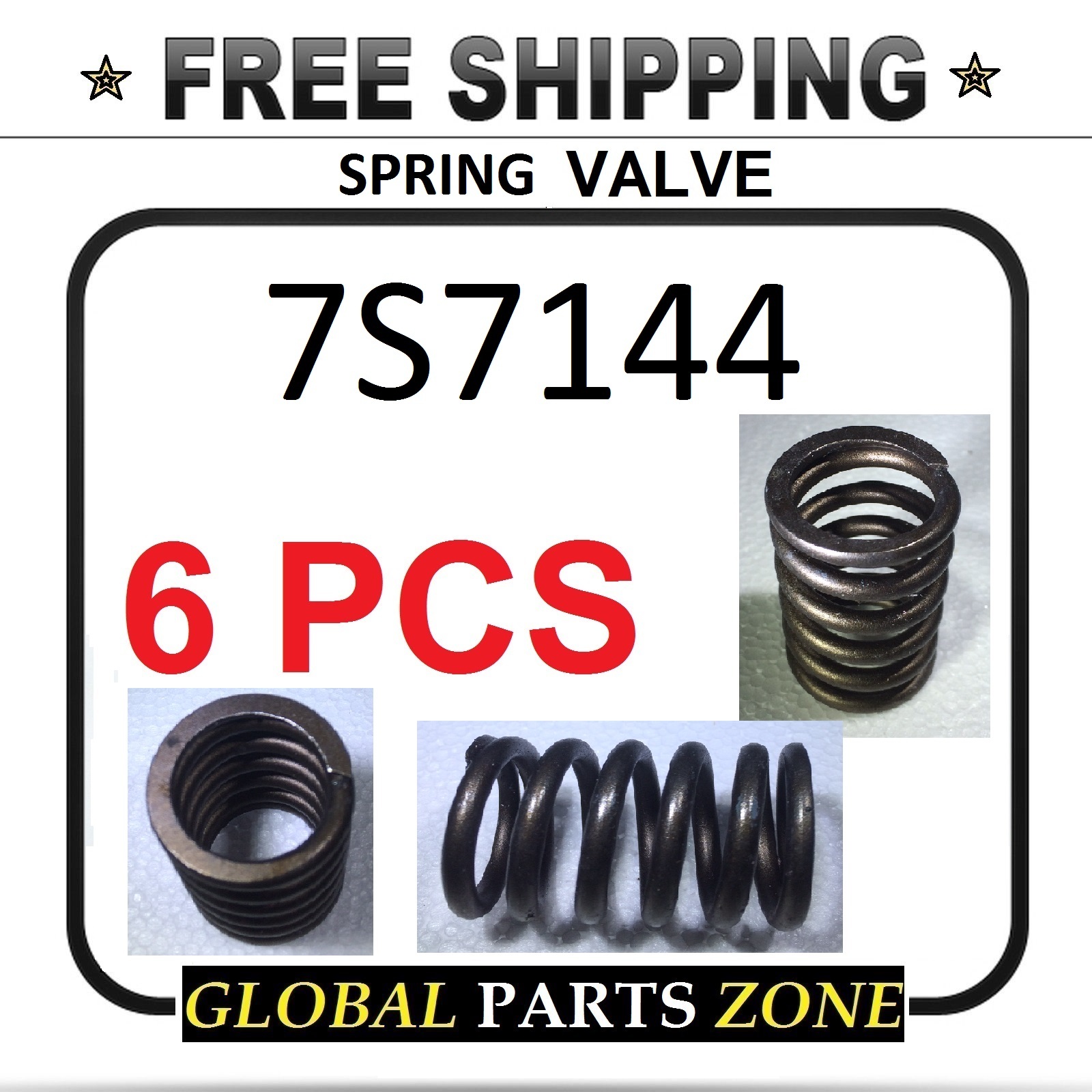 SET OF 6 SPRING VALVE for Caterpillar 7S7144 7S-7144 FREE SHIPPING!!! MAKE OFFER