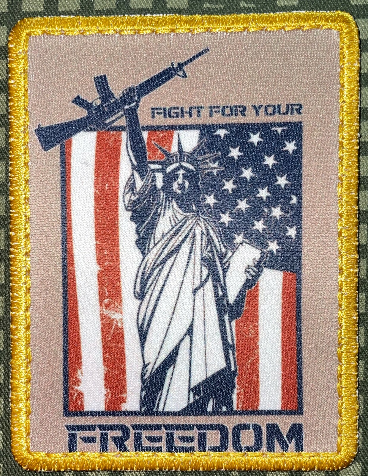 Fight For Your Freedom Patch Sublimation Iron-On Handmade A519