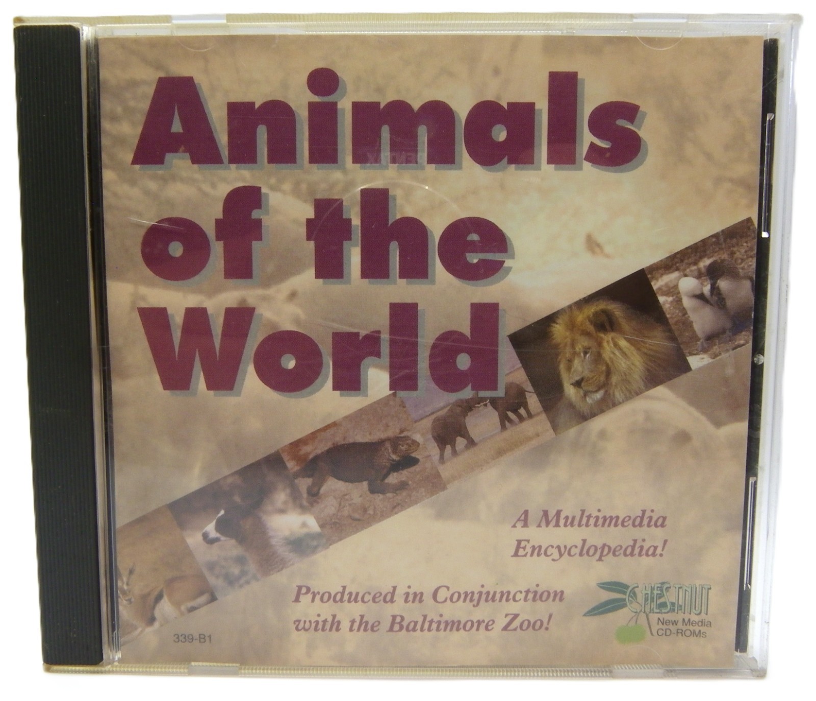 Animals Of The World CD PC 1994 Windows Retro Game Vintage Software Jewel Case