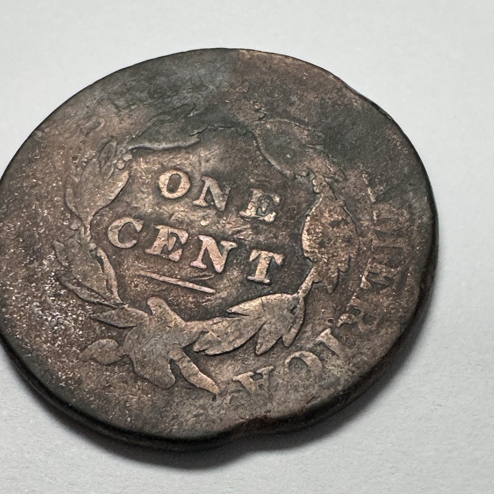 1833 Coronet Head Large Cent US 1C Copper Coin