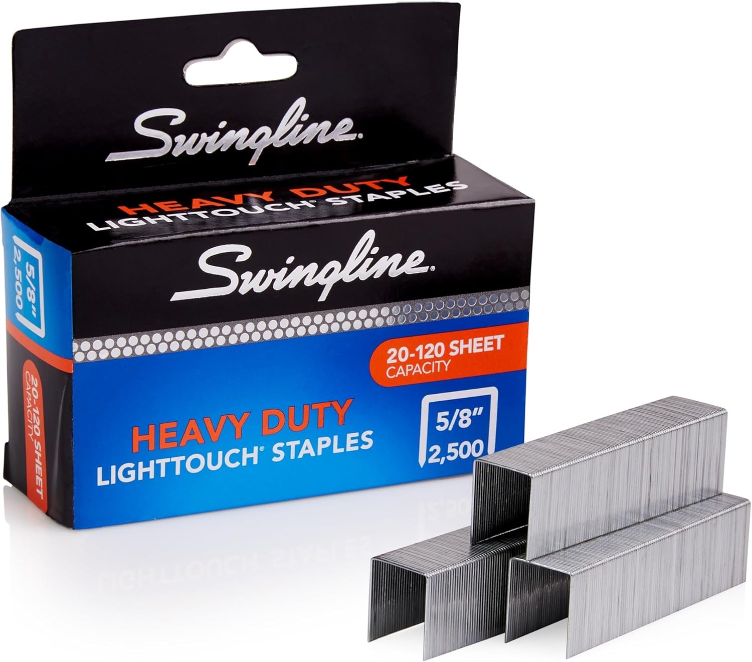 Staples, Heavy Duty, 5/ Length, 20-120 Sheet acity, 100/Strip