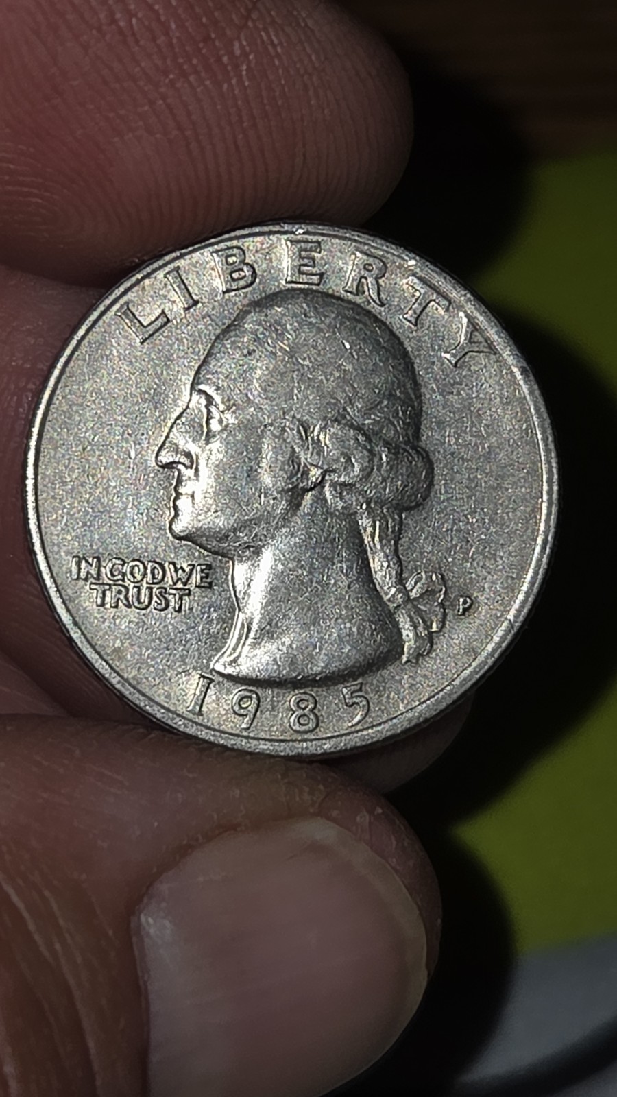 1985 P&D Washington Quarters circulated great condition