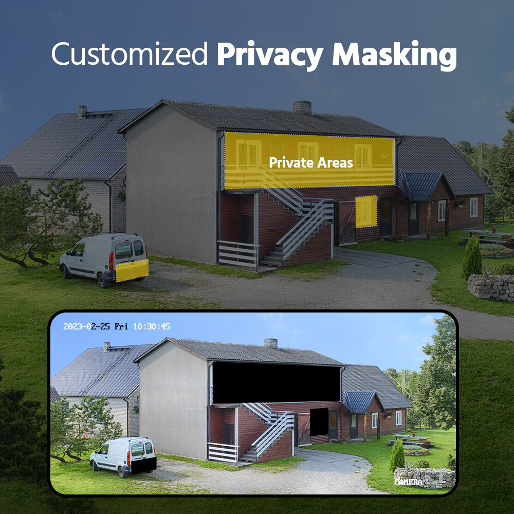 ANNKE 8CH DVR 5MP Audio Security Camera System Human Detection Color Night Vison
